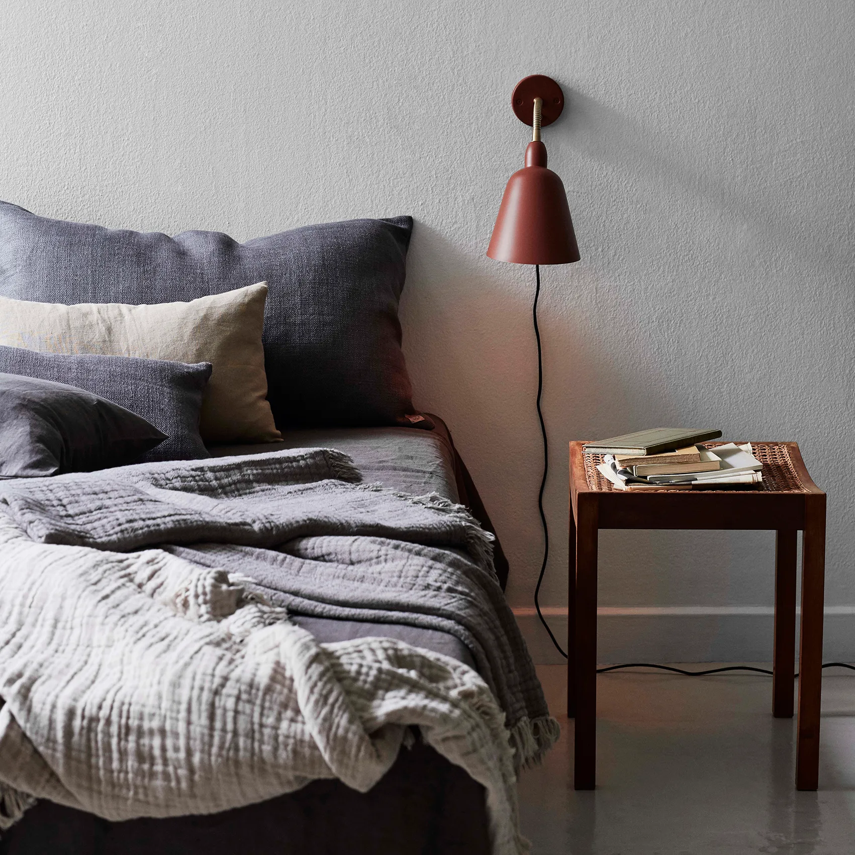 Collect 纯棉毯/薄毯/沙发毯 SC33 260x260 cm, 奶油色 & 米色  &Tradition