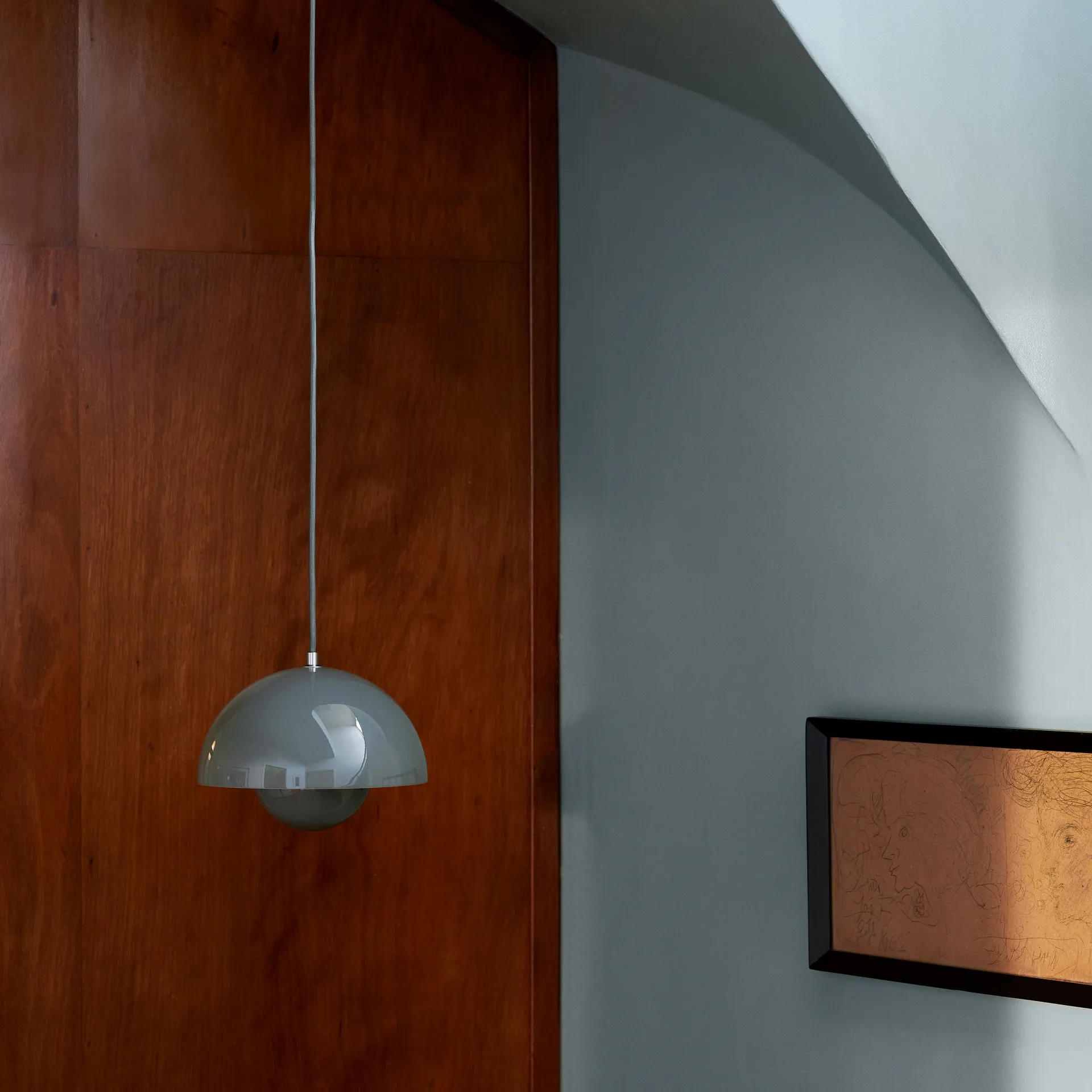 FlowerPot VP1 花苞灯/吊灯, 石灰蓝 &Tradition