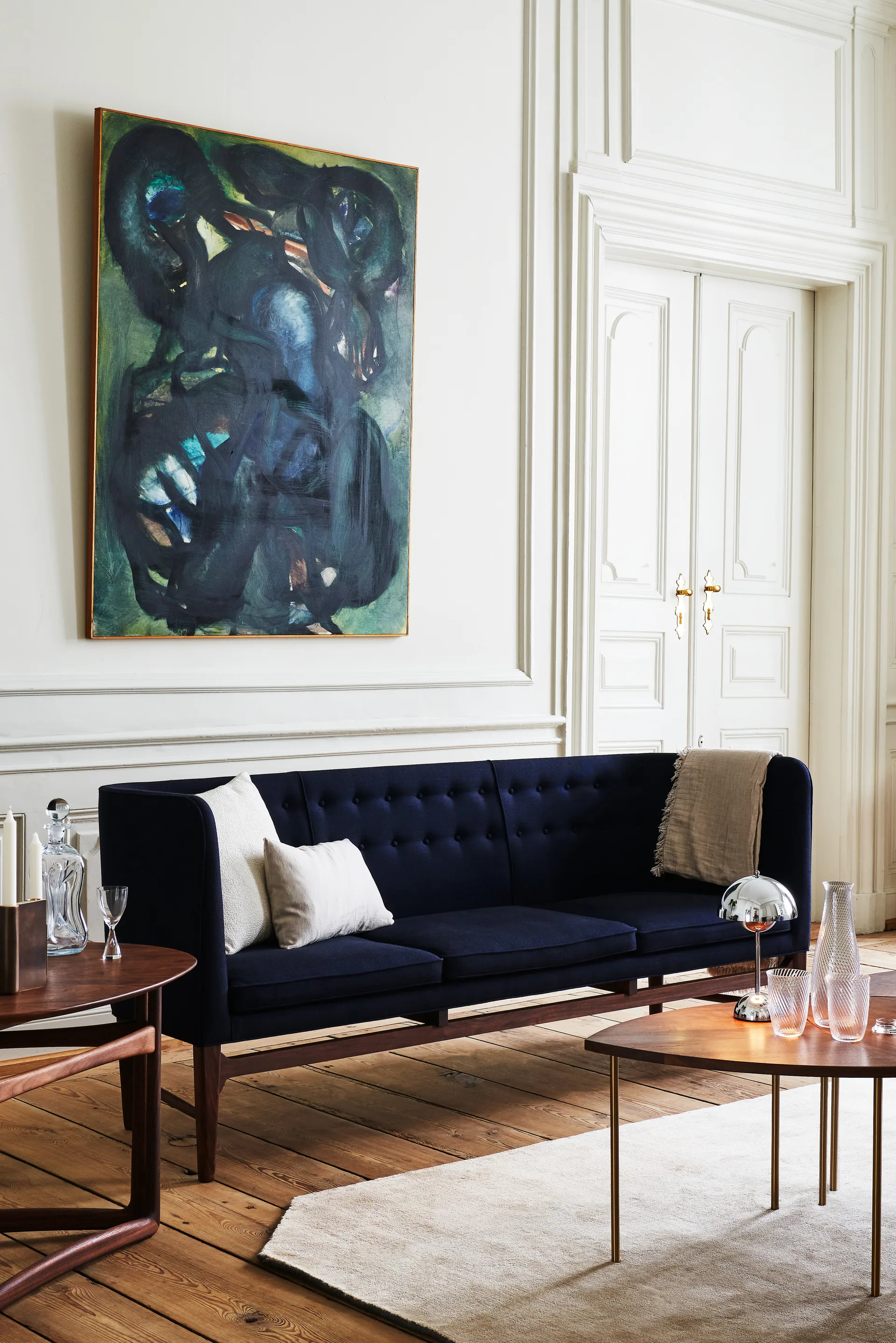 Flowerpot 便携台灯/床头灯 VP9, 铬合金色 &Tradition