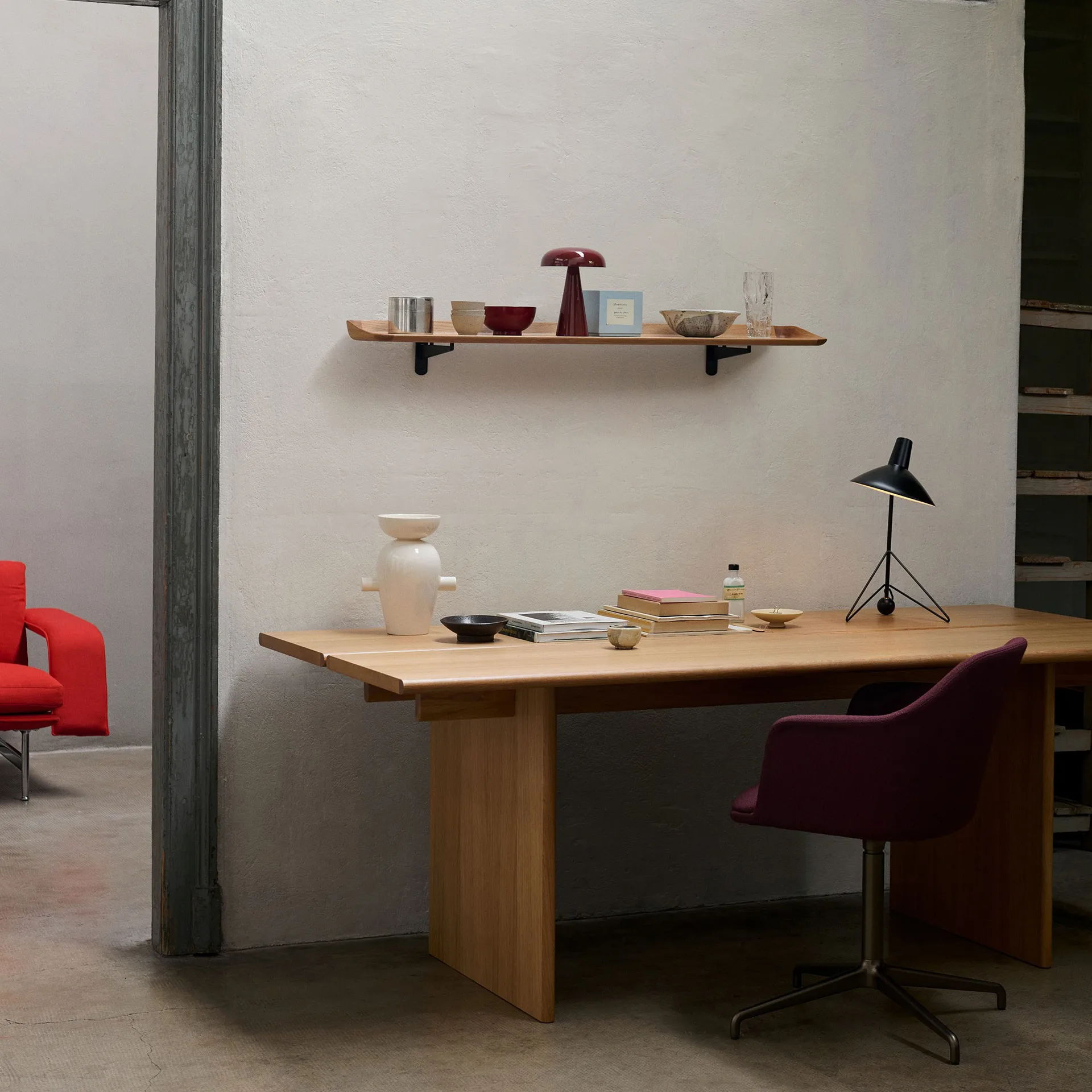 Guild HM15 架子 120 cm, Solid 漆橡木 &Tradition