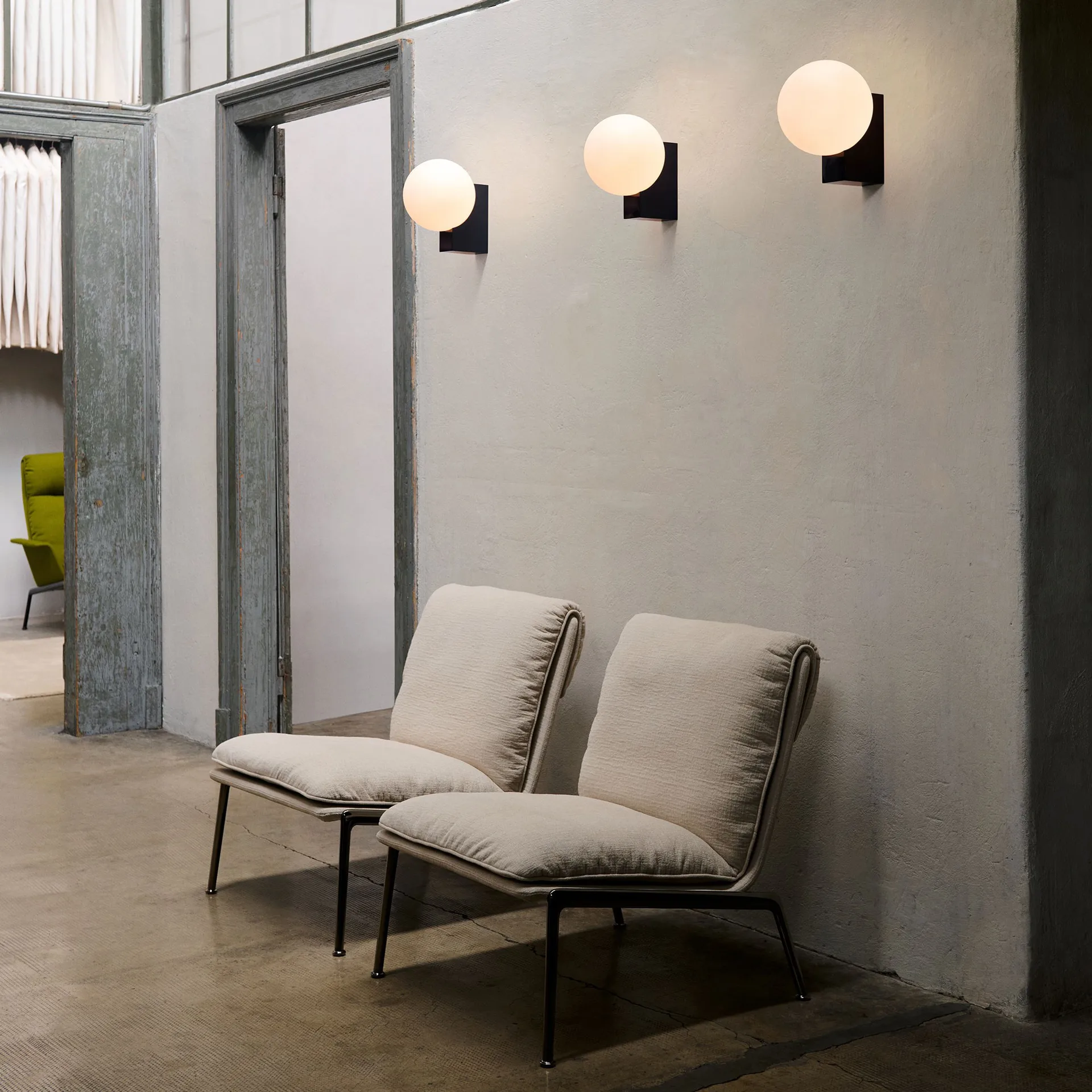 Journey SHY2 壁灯/床头灯, 钢青 &Tradition