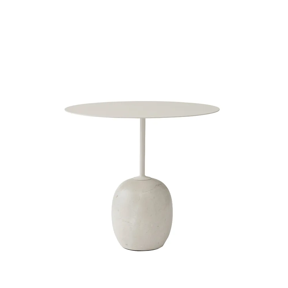 Lato LN9 小边桌, 白色_crema diva marble &Tradition