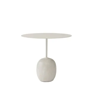 Lato LN9 小边桌 - 白色_crema diva marble - &Tradition