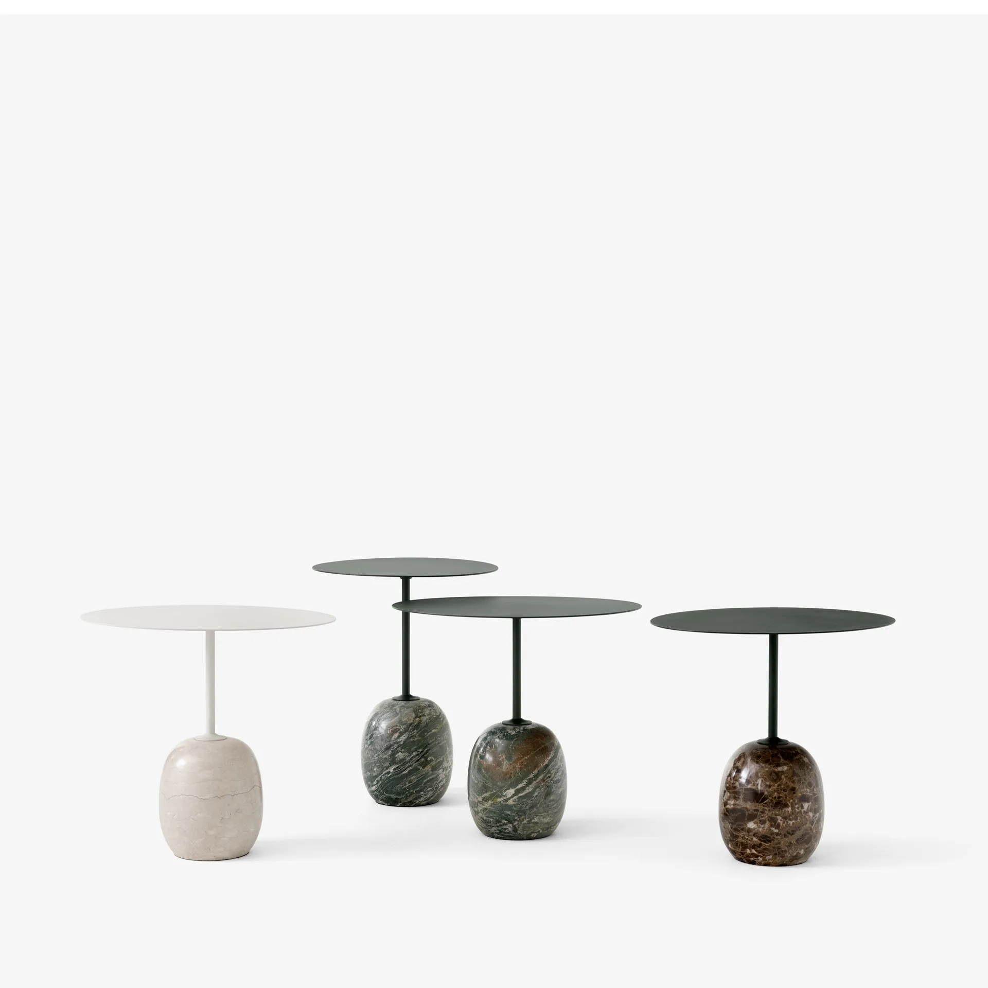 Lato LN9 小边桌, 深绿色-Verde Alpi 大理石 &Tradition