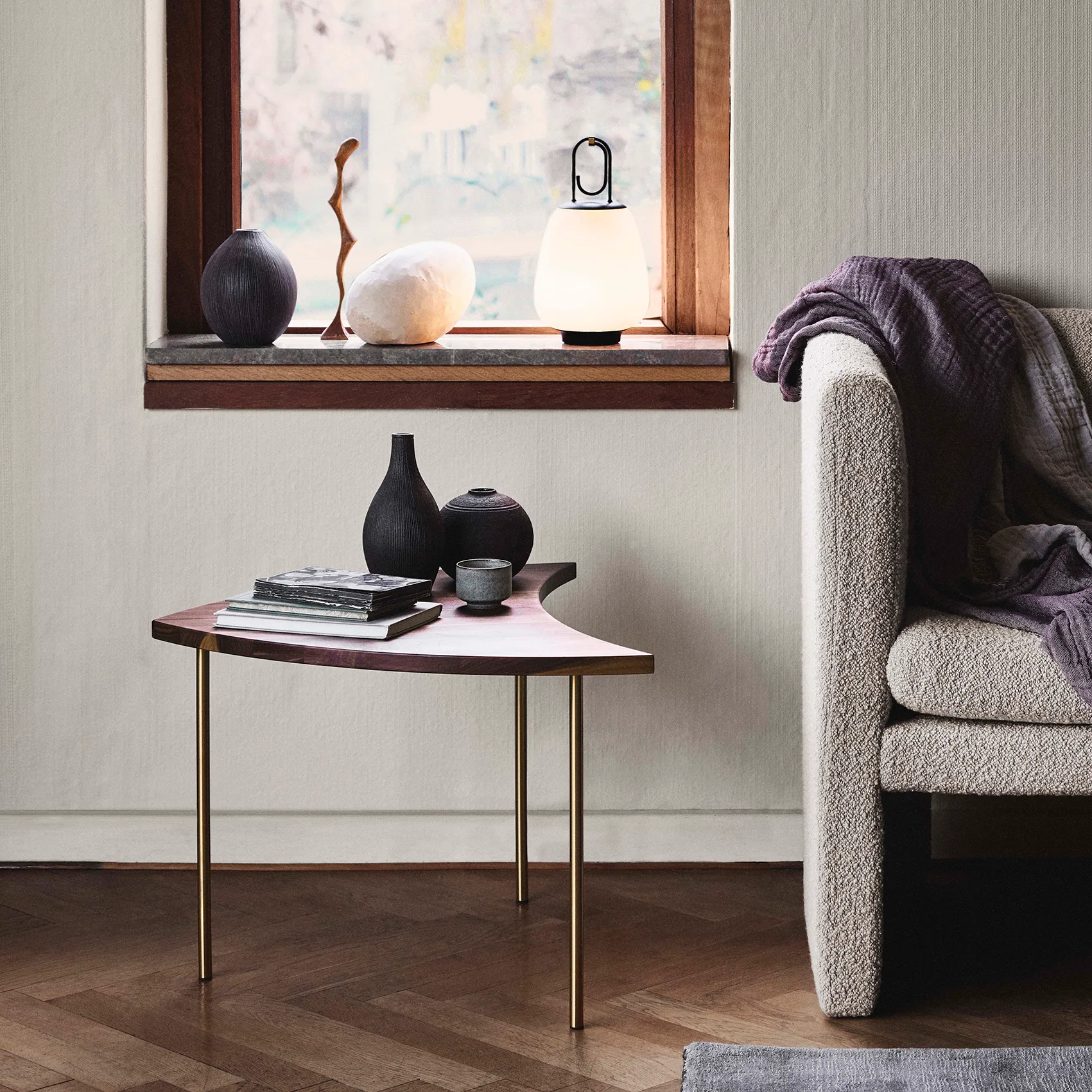 Lucca 手提台灯/床头灯 SC51, 黑色 &Tradition