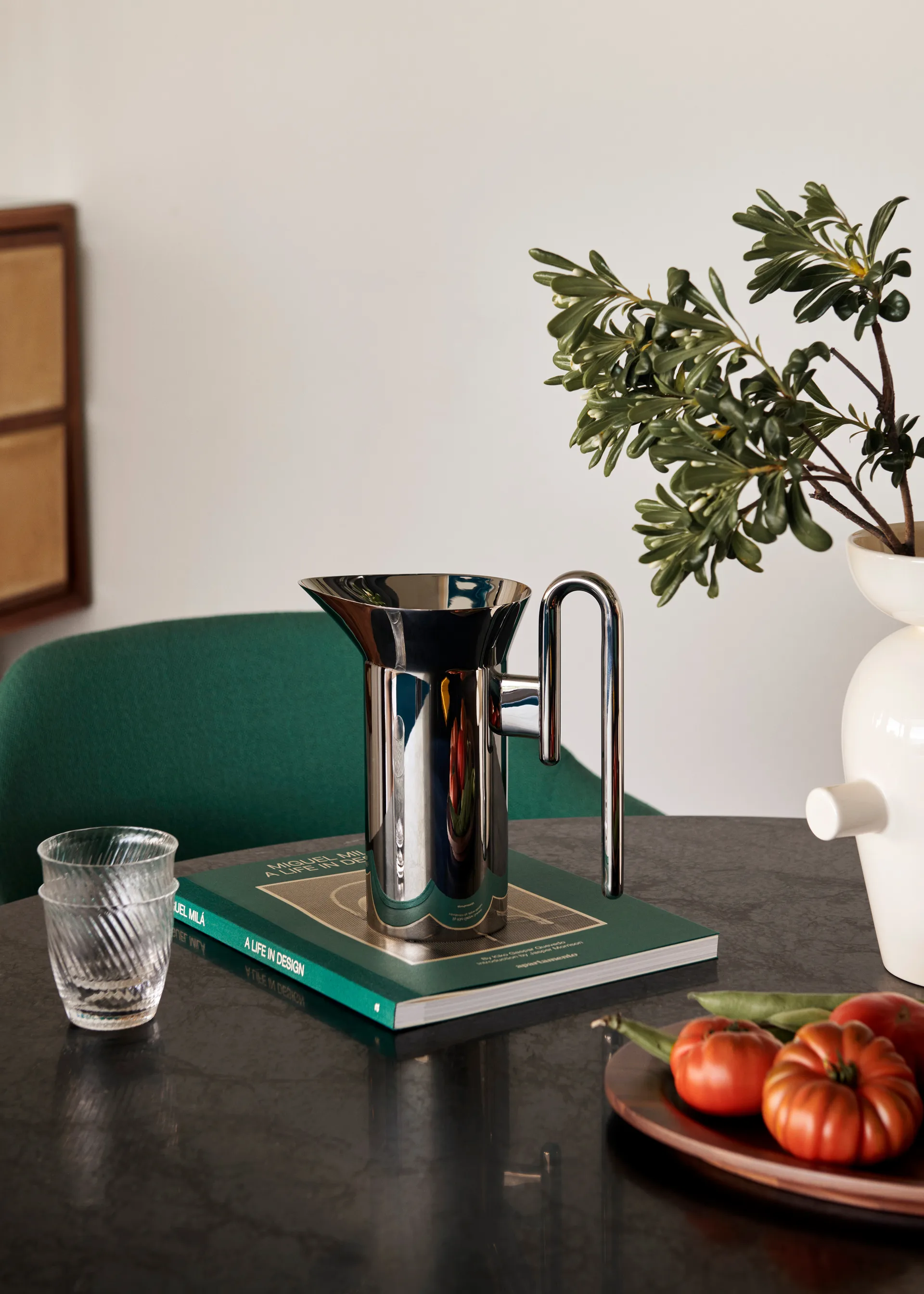 Momento JH38 pot 1 liter, Polished Steel &Tradition