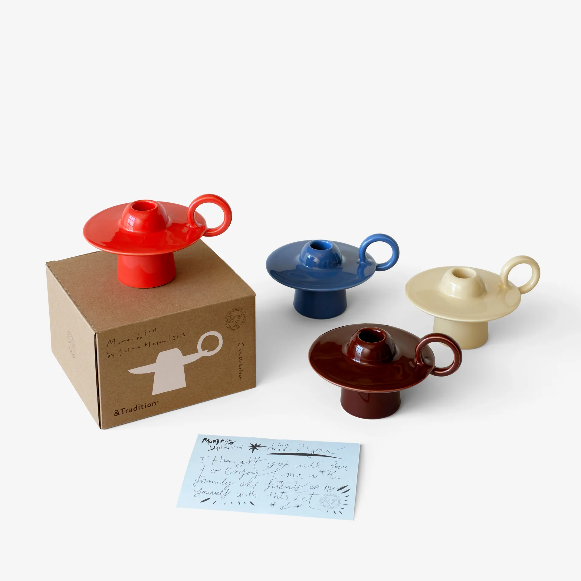 Momento JH39 烛台, Poppy Red &Tradition