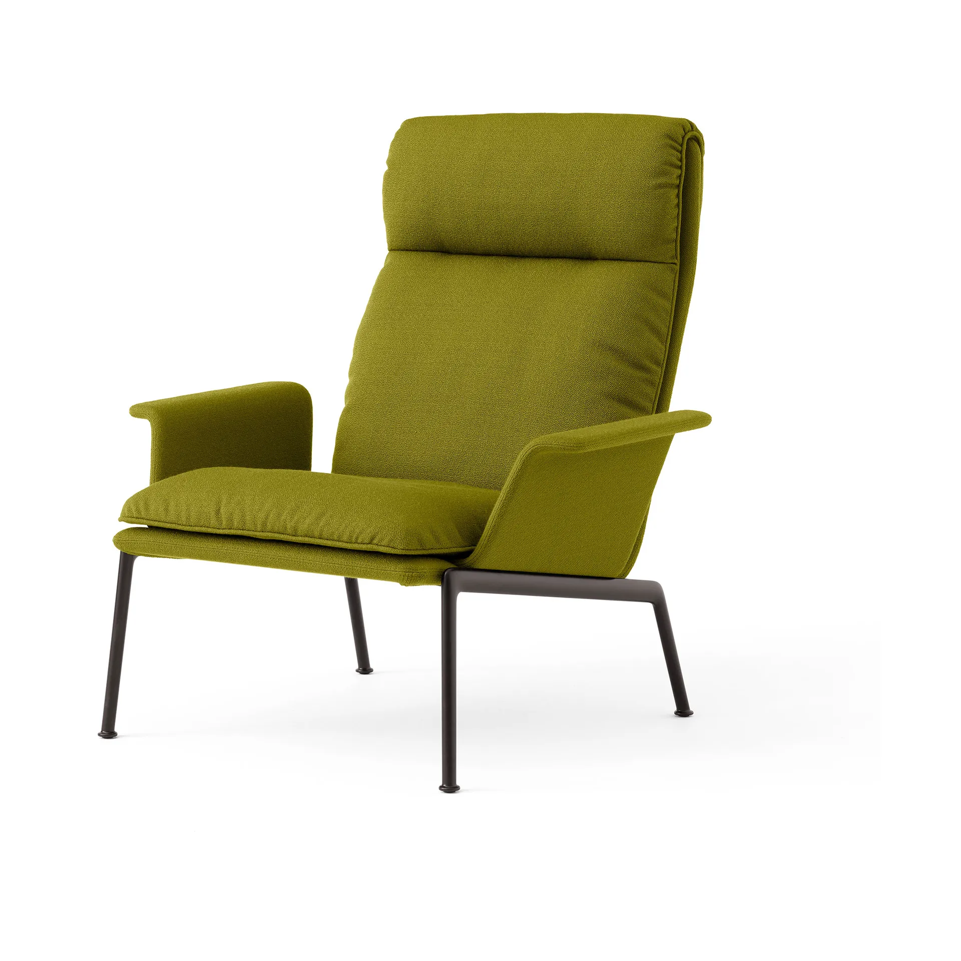 Muno LN17 High back lounge 椅子, Warm 黑色-Vidar 0956 &Tradition