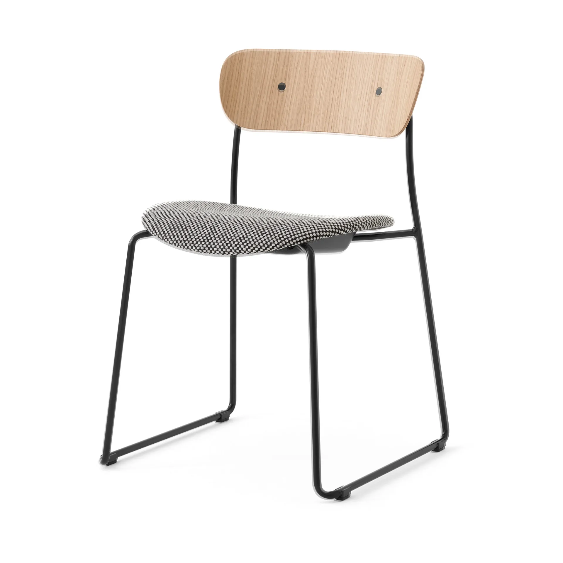 Pavilion AV52 椅子 upholstered seat, 黑色-Sisu 0165 &Tradition