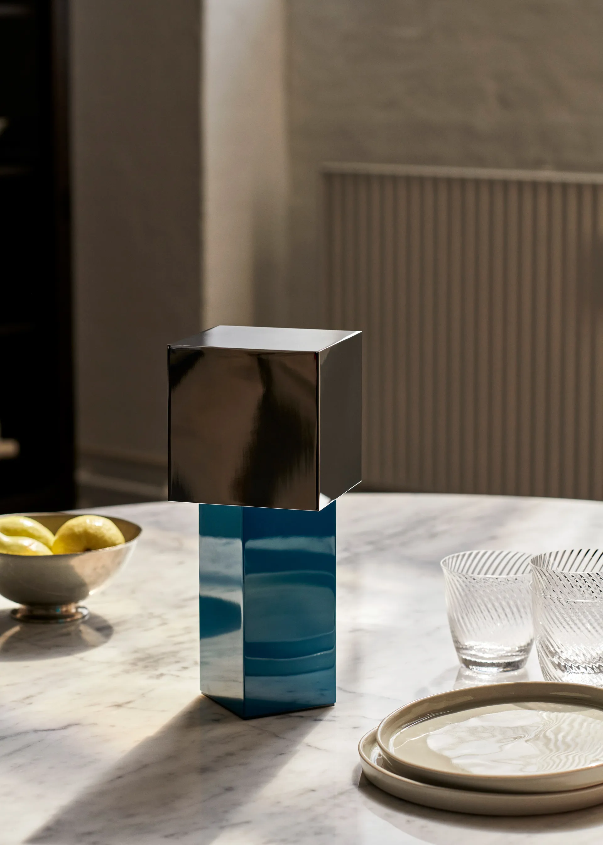 Pivot ATD7 可携带便捷式台灯, Blue silver &Tradition