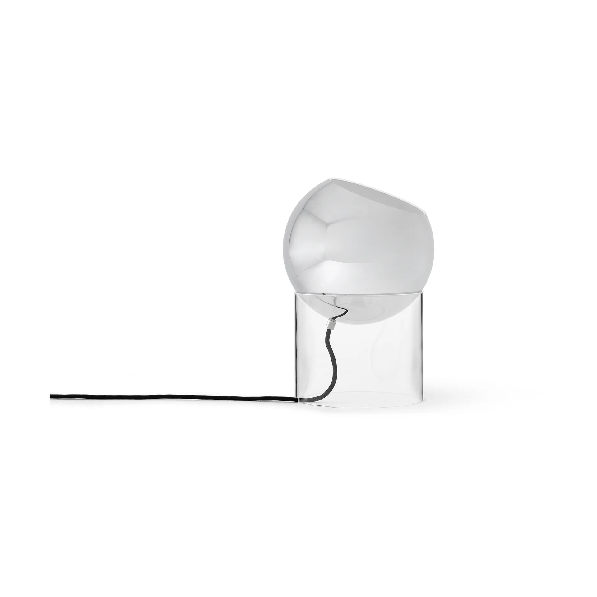 Topan VP13 台灯 31,5 cm, 透明-镀铬色 plated &Tradition