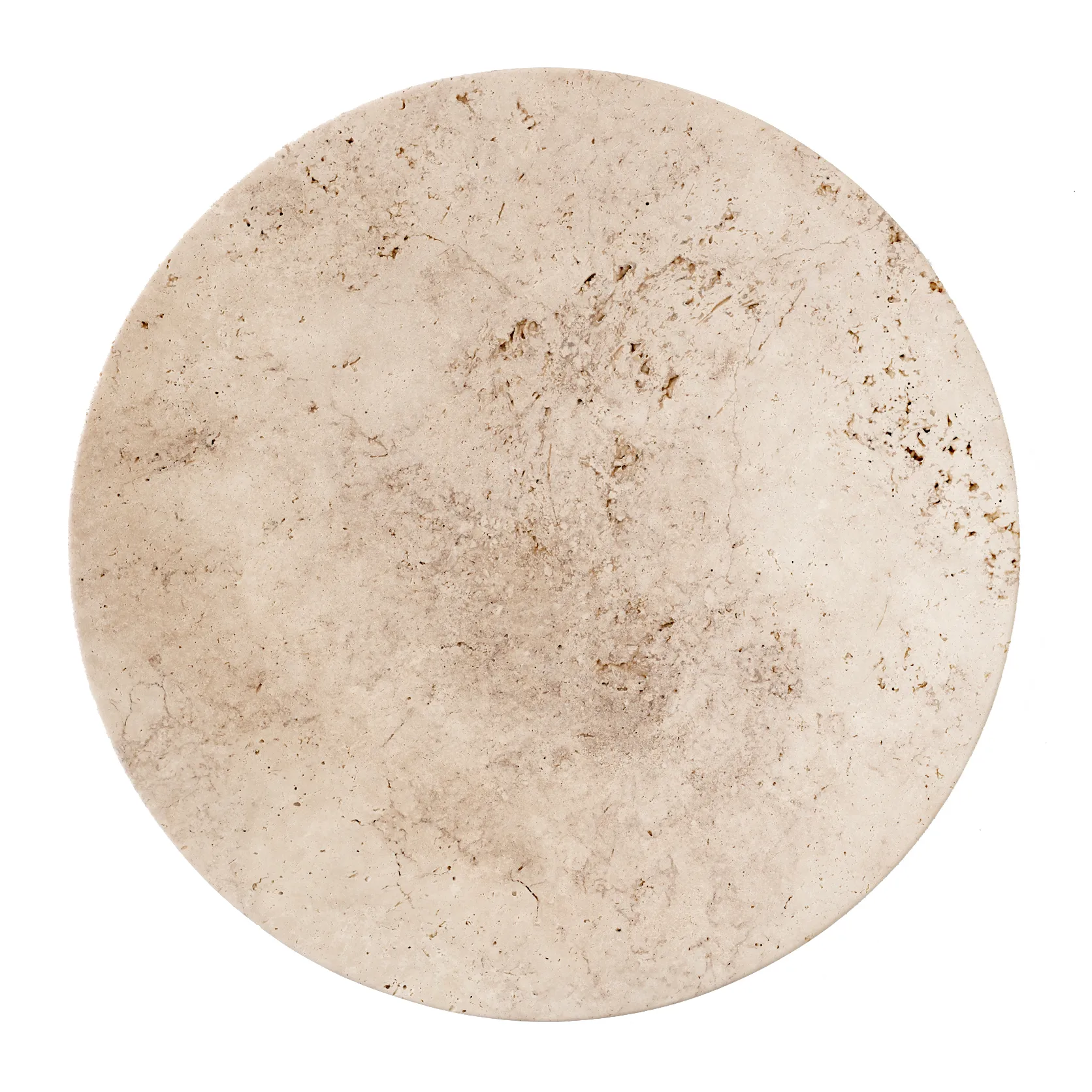 Travertine 石灰华置物盘/水果盘/餐盘 SC55, 直径 50 cm &Tradition