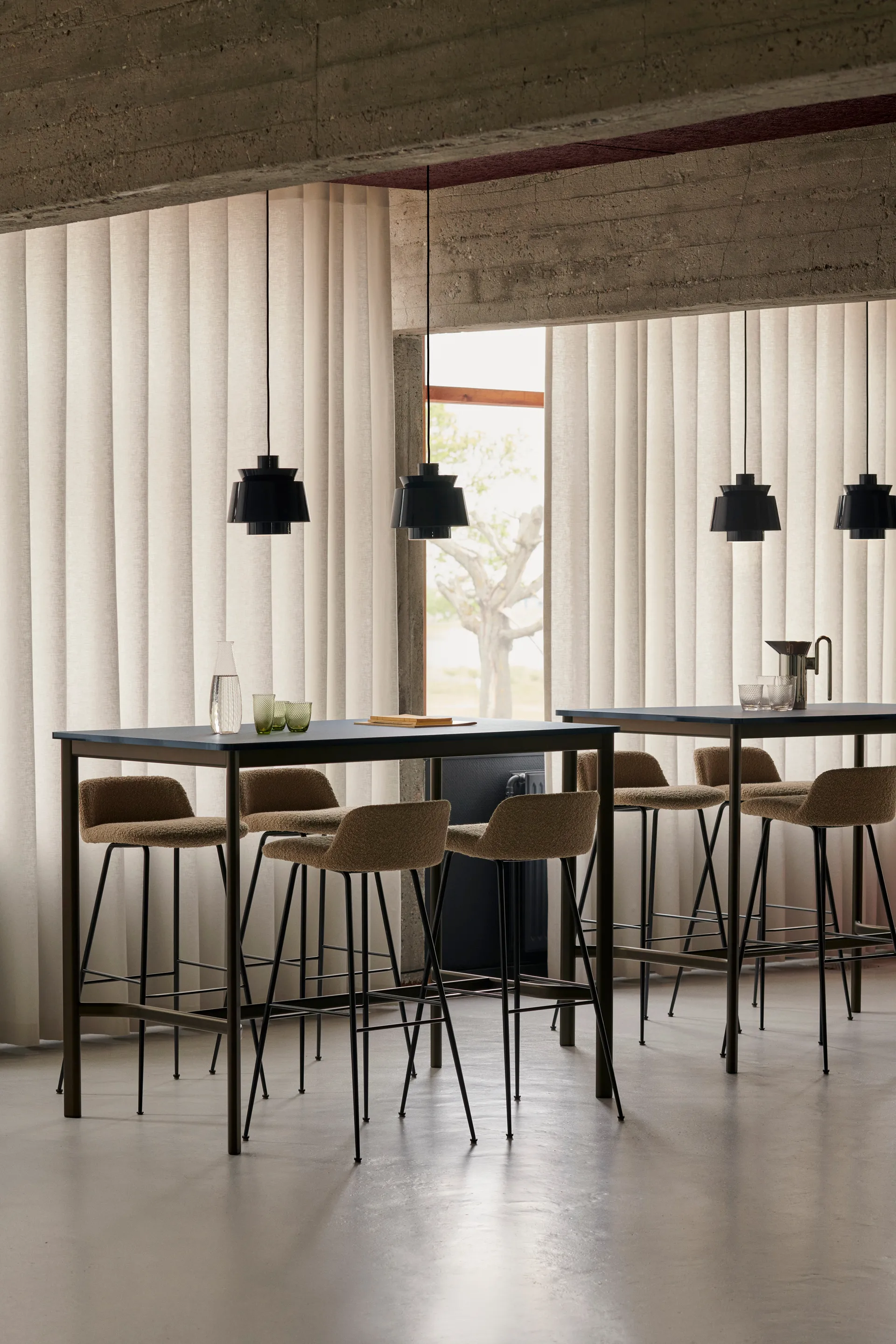 Utzon JU1 Special Anniversary Edition 灯, Steel Blue &Tradition