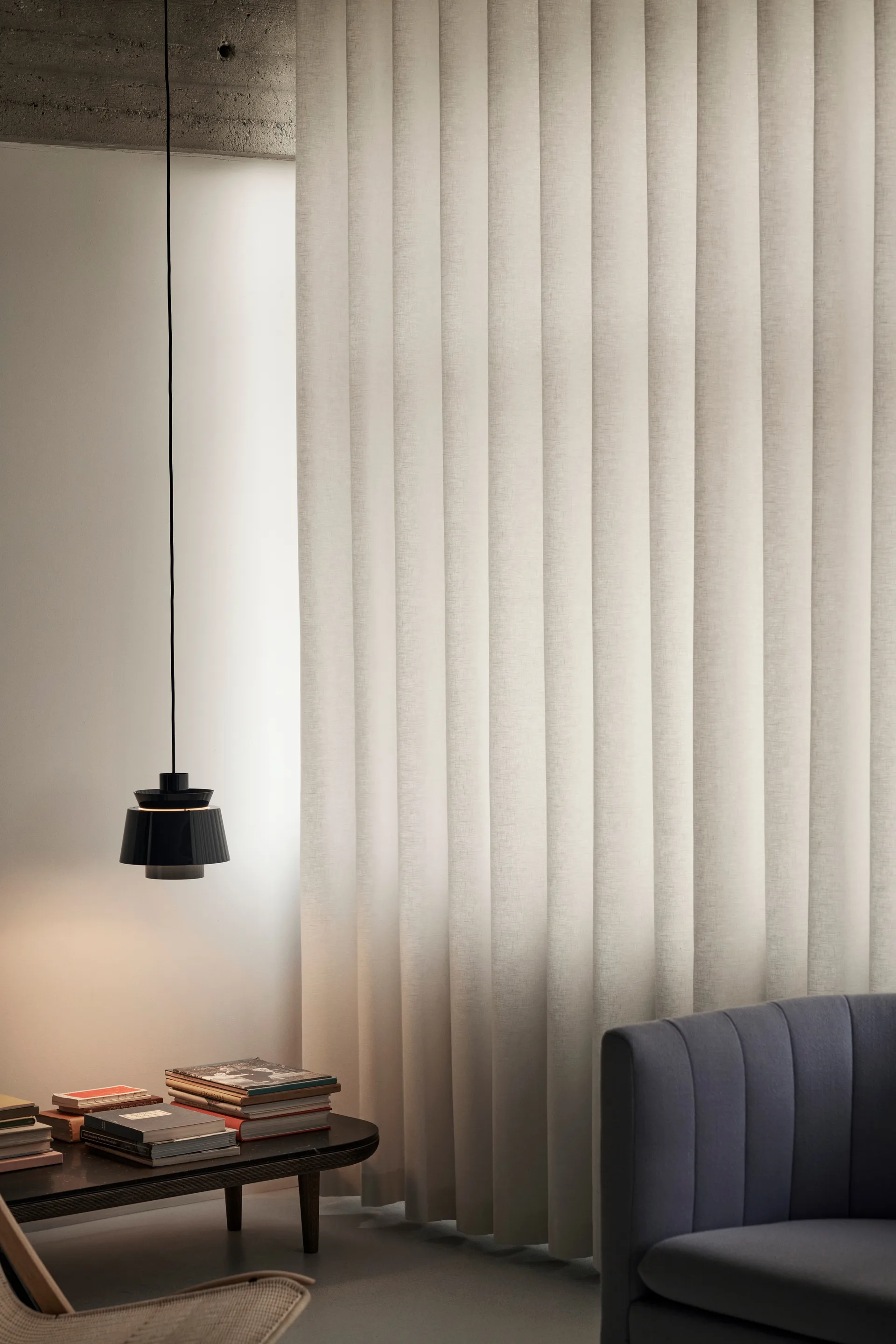 Utzon JU1 Special Anniversary Edition 灯, Steel Blue &Tradition