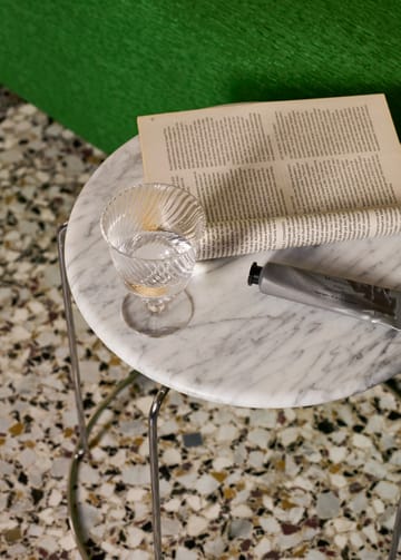 Wire 凳子 VP11 tabletop Ø38 cm - 大理石色 Bianco Carrara - &Tradition