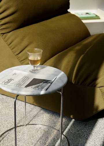 Wire 凳子 VP11 tabletop Ø38 cm - 大理石色 Bianco Carrara - &Tradition