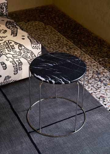 Wire 凳子 VP11 tabletop Ø38 cm - 大理石色 Nero Marquina - &Tradition