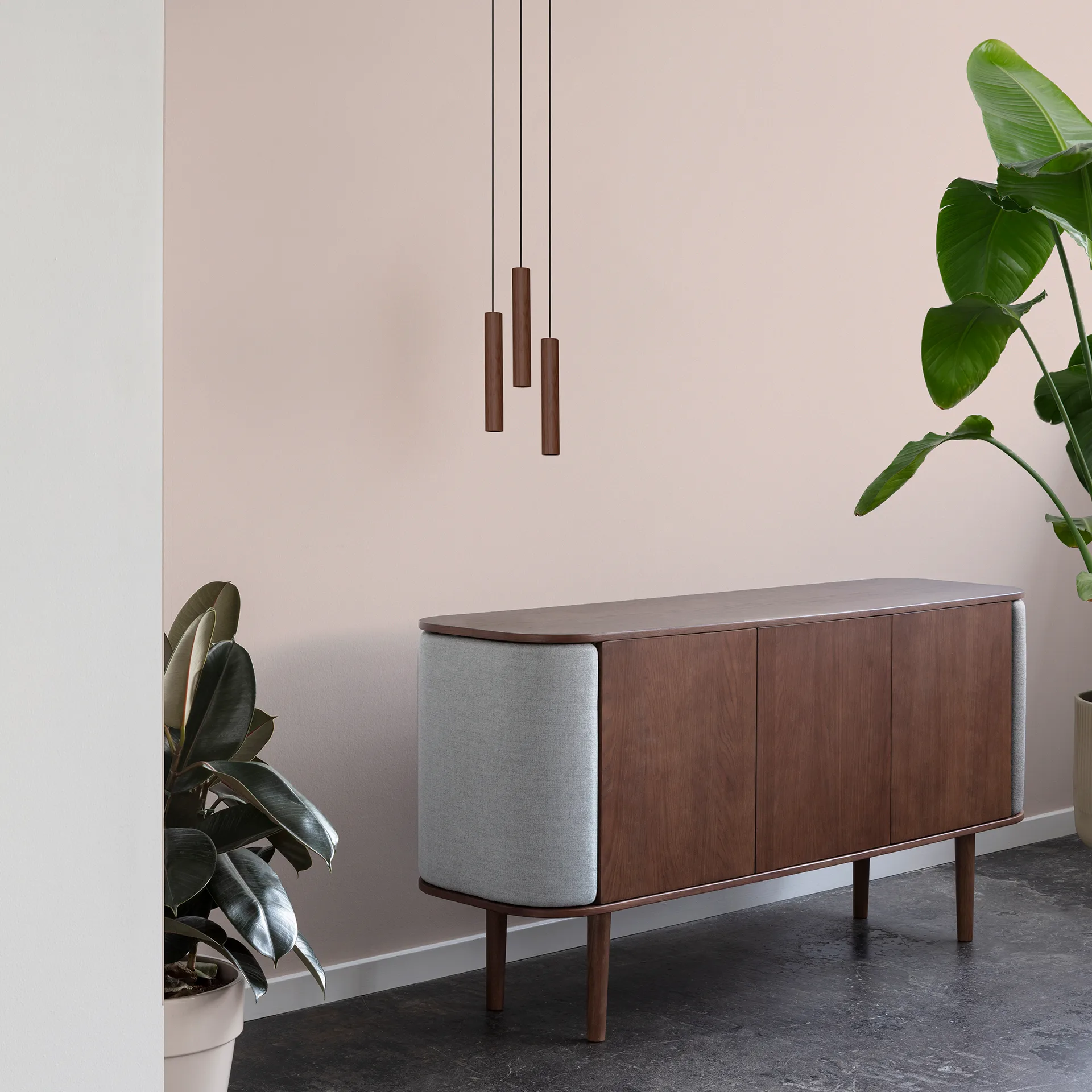 3 Chimes 灯, dark oak Umage