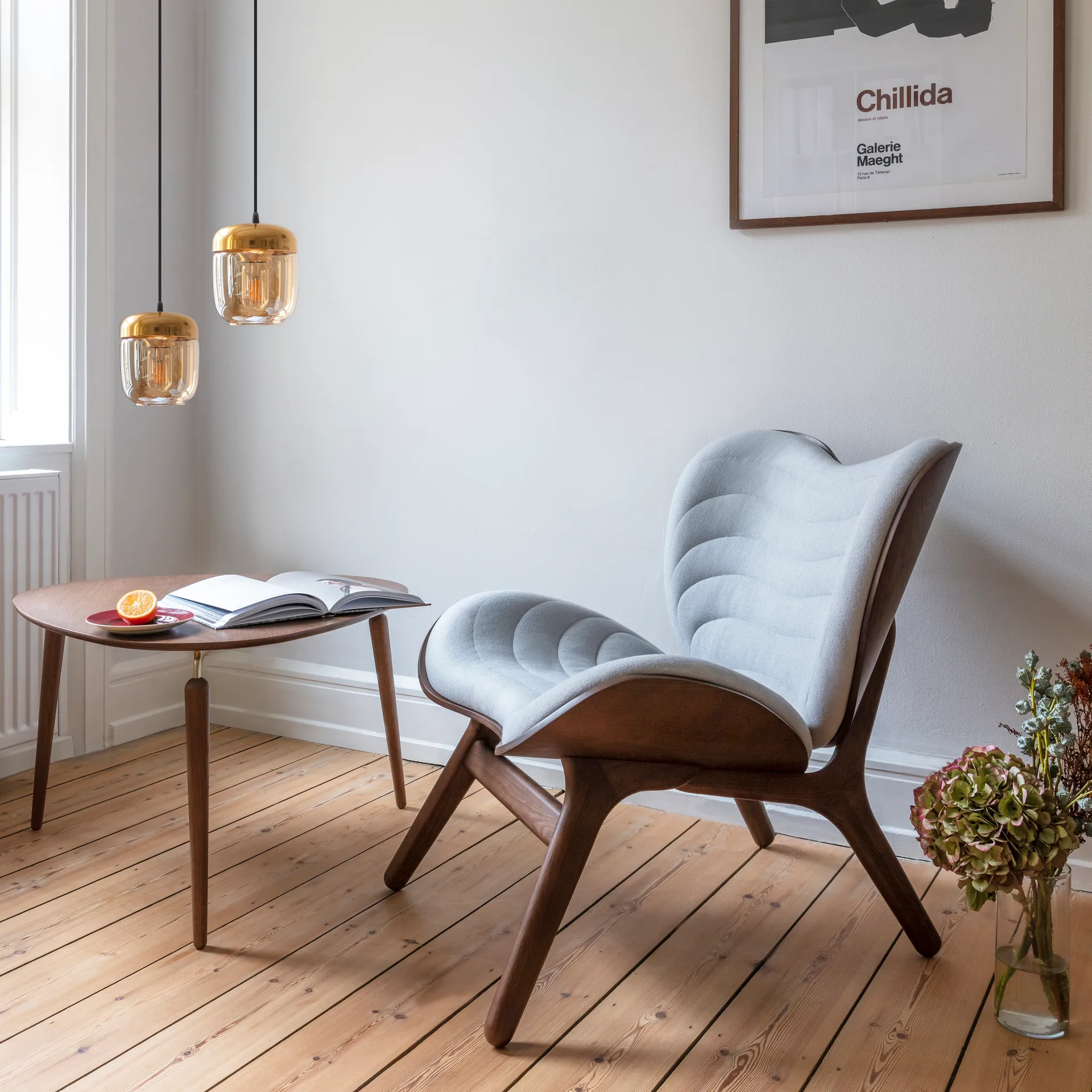 Acorn 灯罩 琥珀, 抛光黄铜-琥珀色 Umage