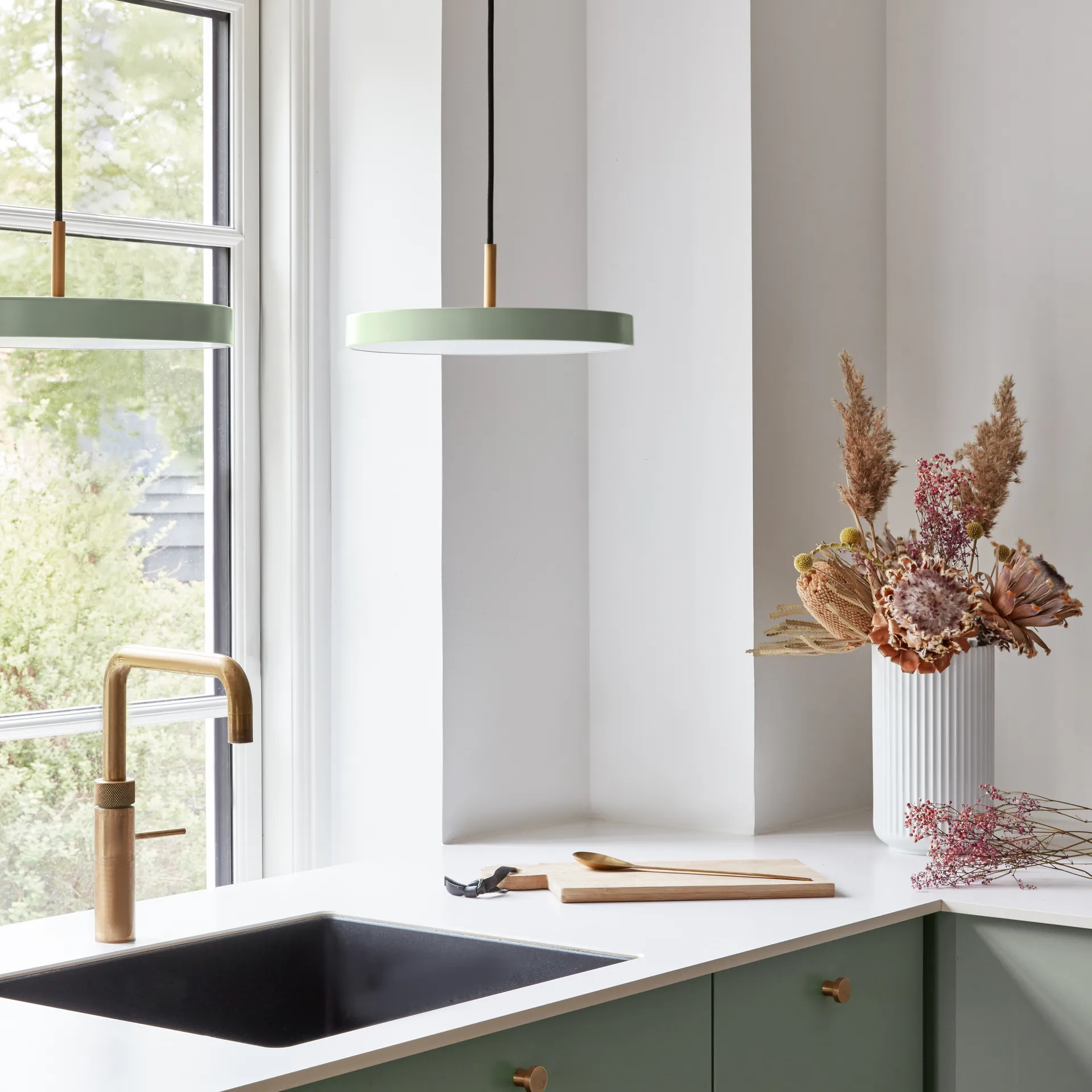 Asteria Mini 吊灯, Nuance olive Umage