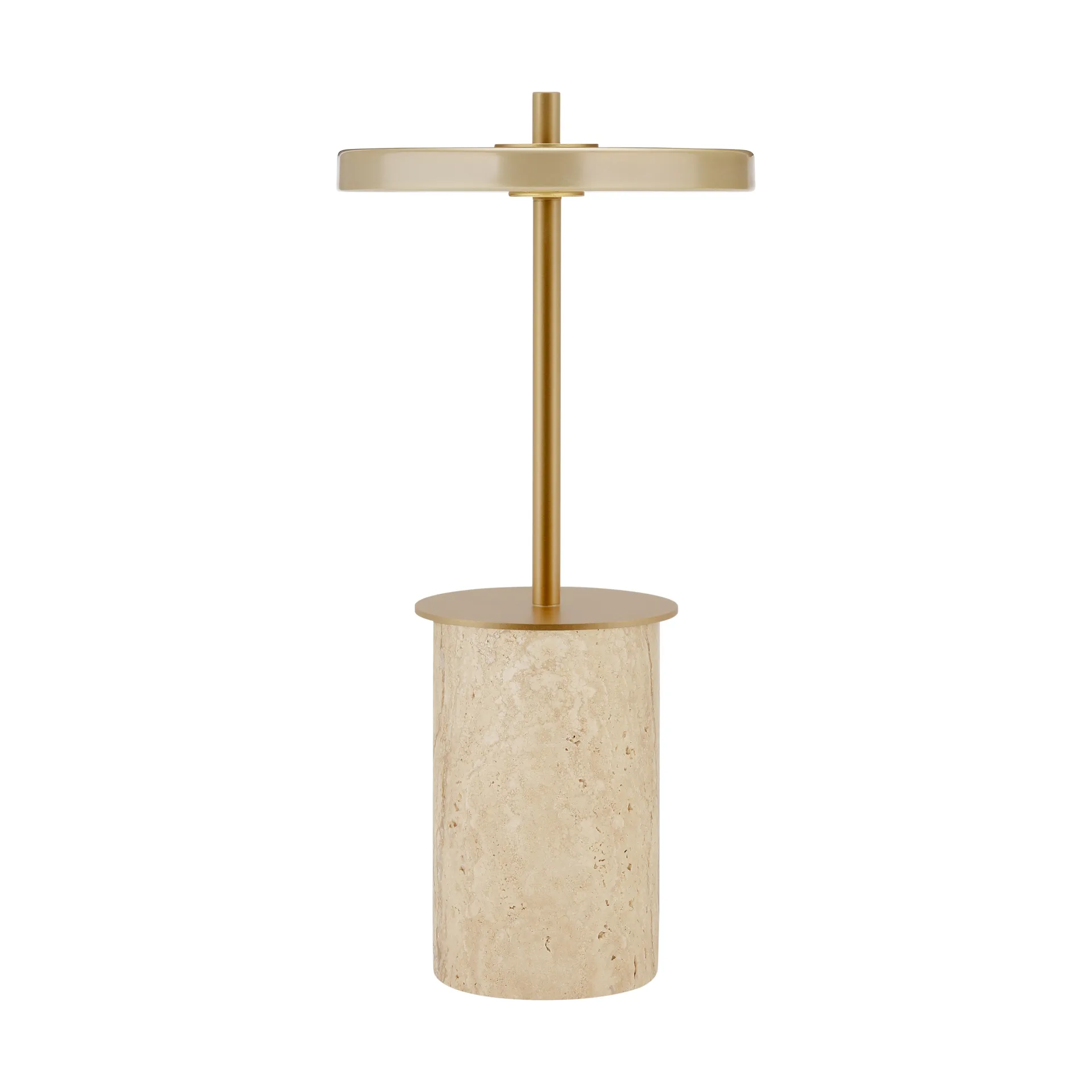Asteria Move Mini 台灯 Ø12x25,5 cm, Clay Travertine-黄铜 Umage
