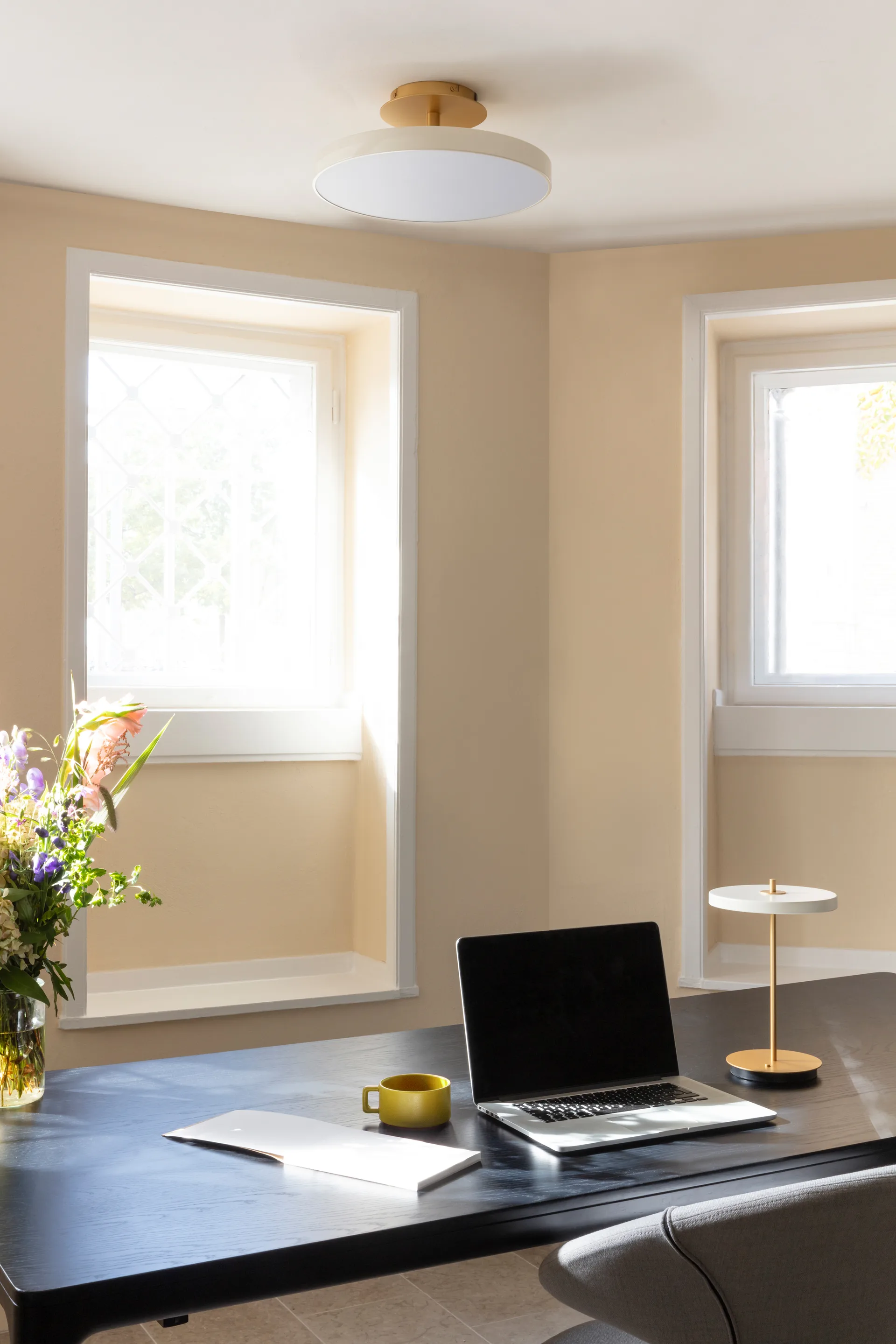 Asteria Up ceiling 灯 medium, Pearl 白色 Umage