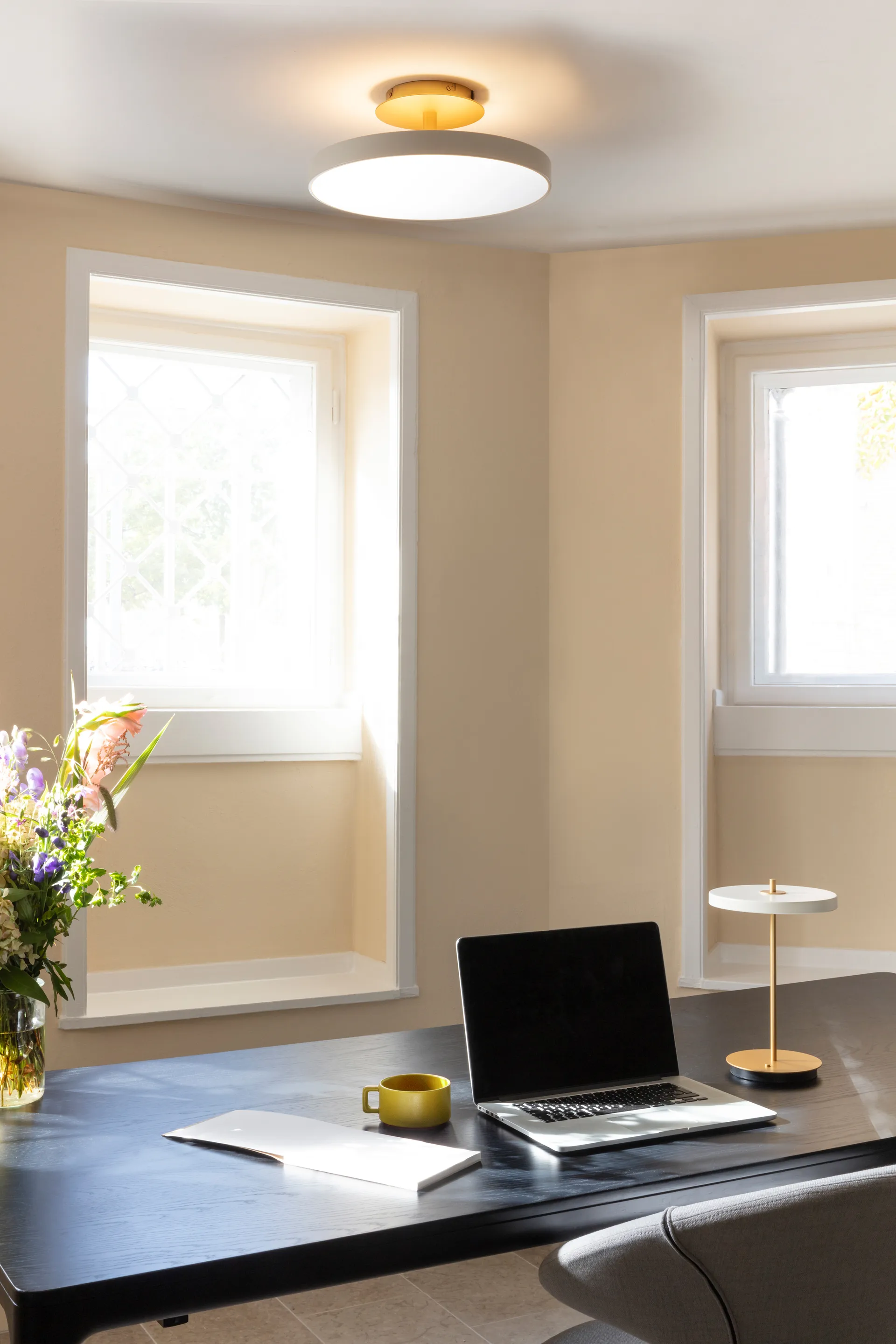 Asteria Up ceiling 灯 medium, Pearl 白色 Umage