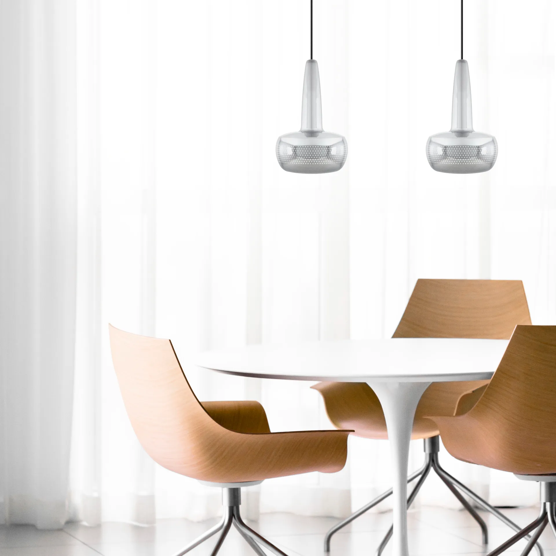 Clava ceiling 灯 Ø21.5 cm, polerat steel Umage