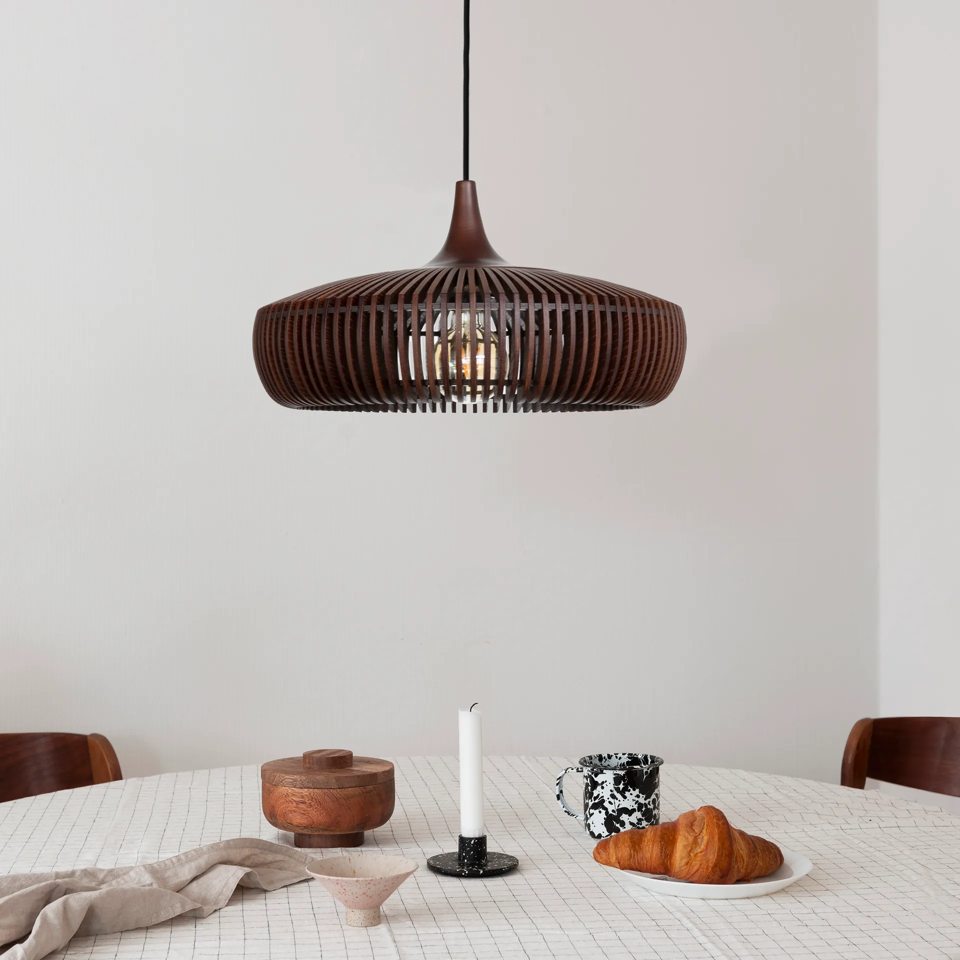 Clava Dine Wood 灯 shade Ø43 cm, dark oak Umage