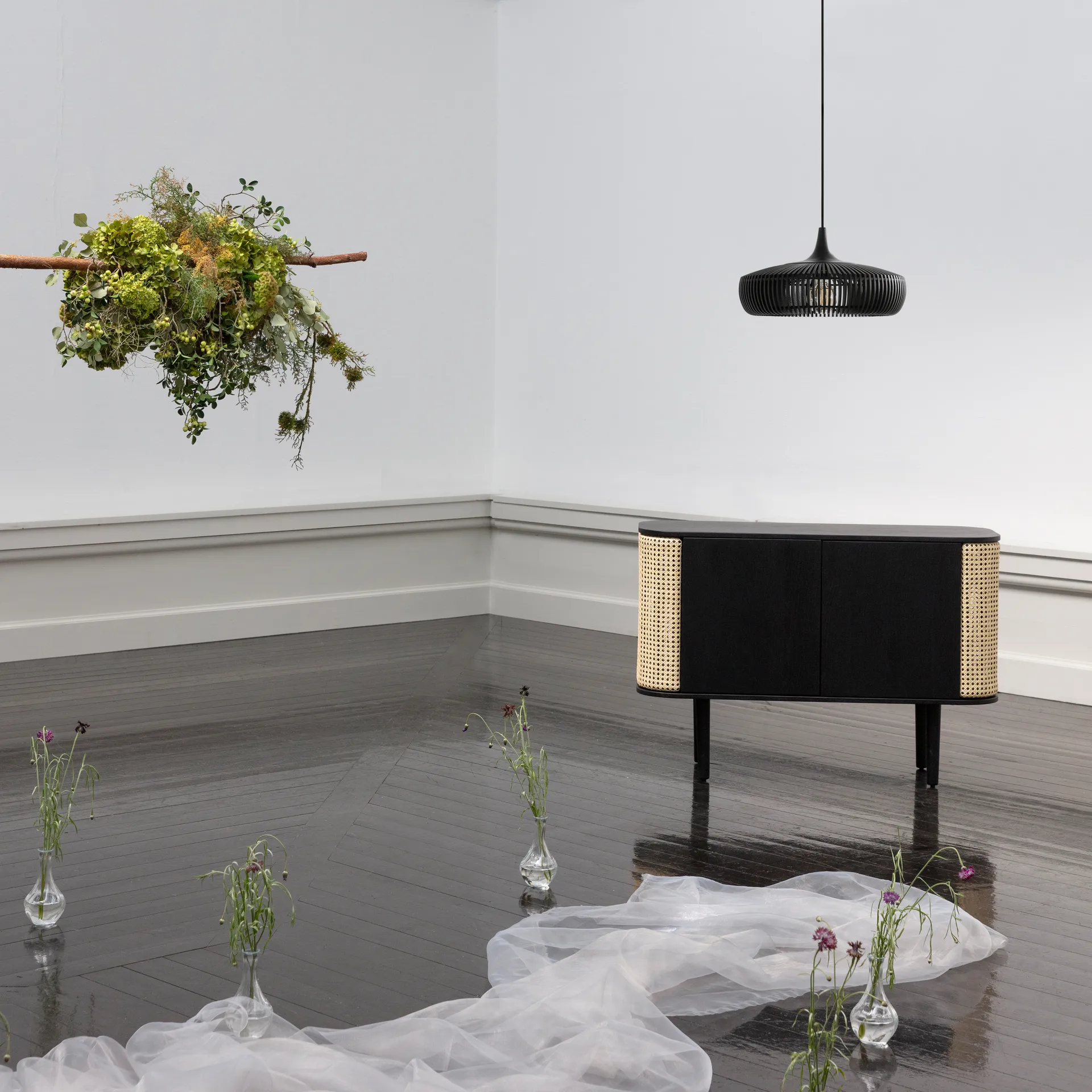 Clava Dine Wood 灯 shade Ø43 cm, 黑色 Umage