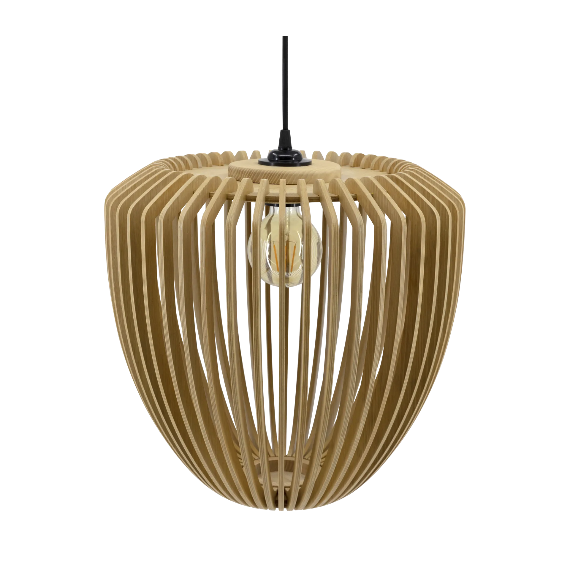 Clava Pendant Wood 木质吊灯直径38cm, 橡木色 Umage
