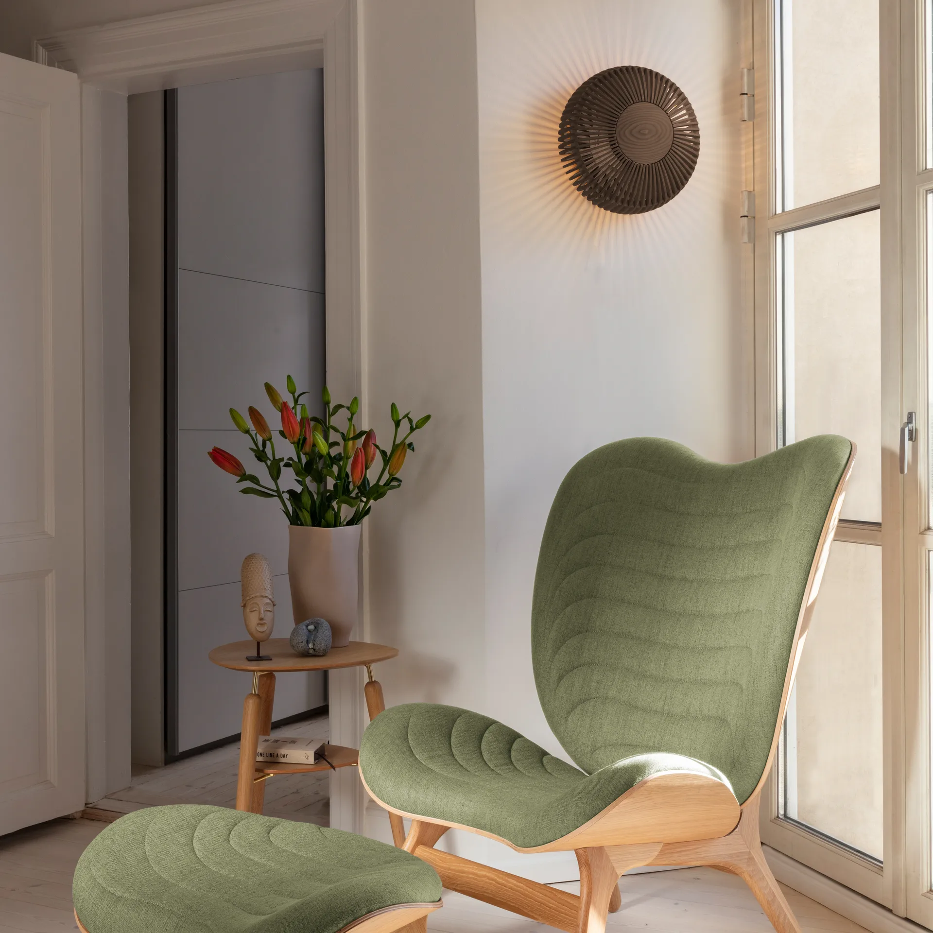 Clava Up 壁灯 medium, Dark oak Umage