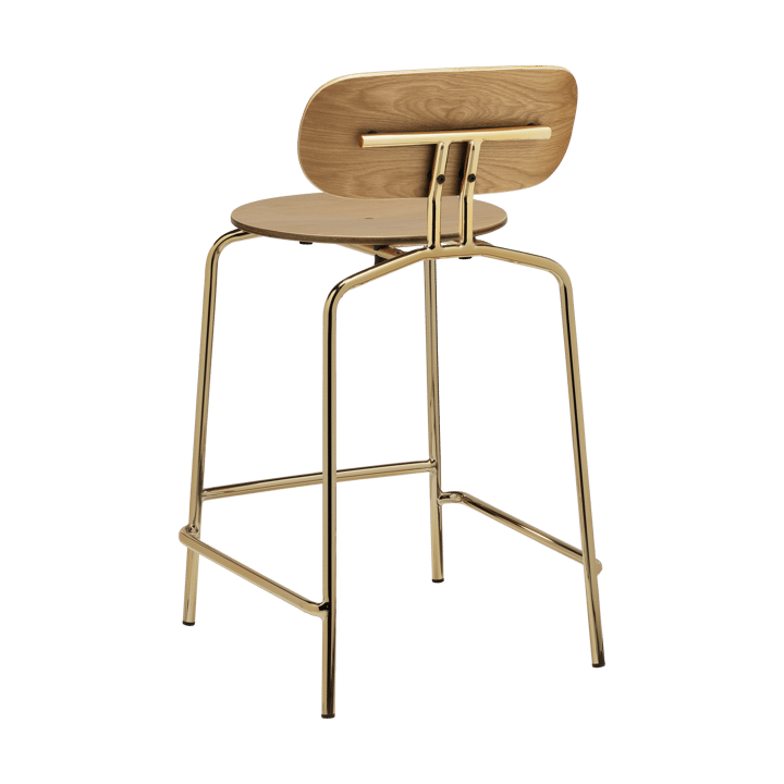 Curious barstool 65 cm, 自然木色-黄铜 Umage