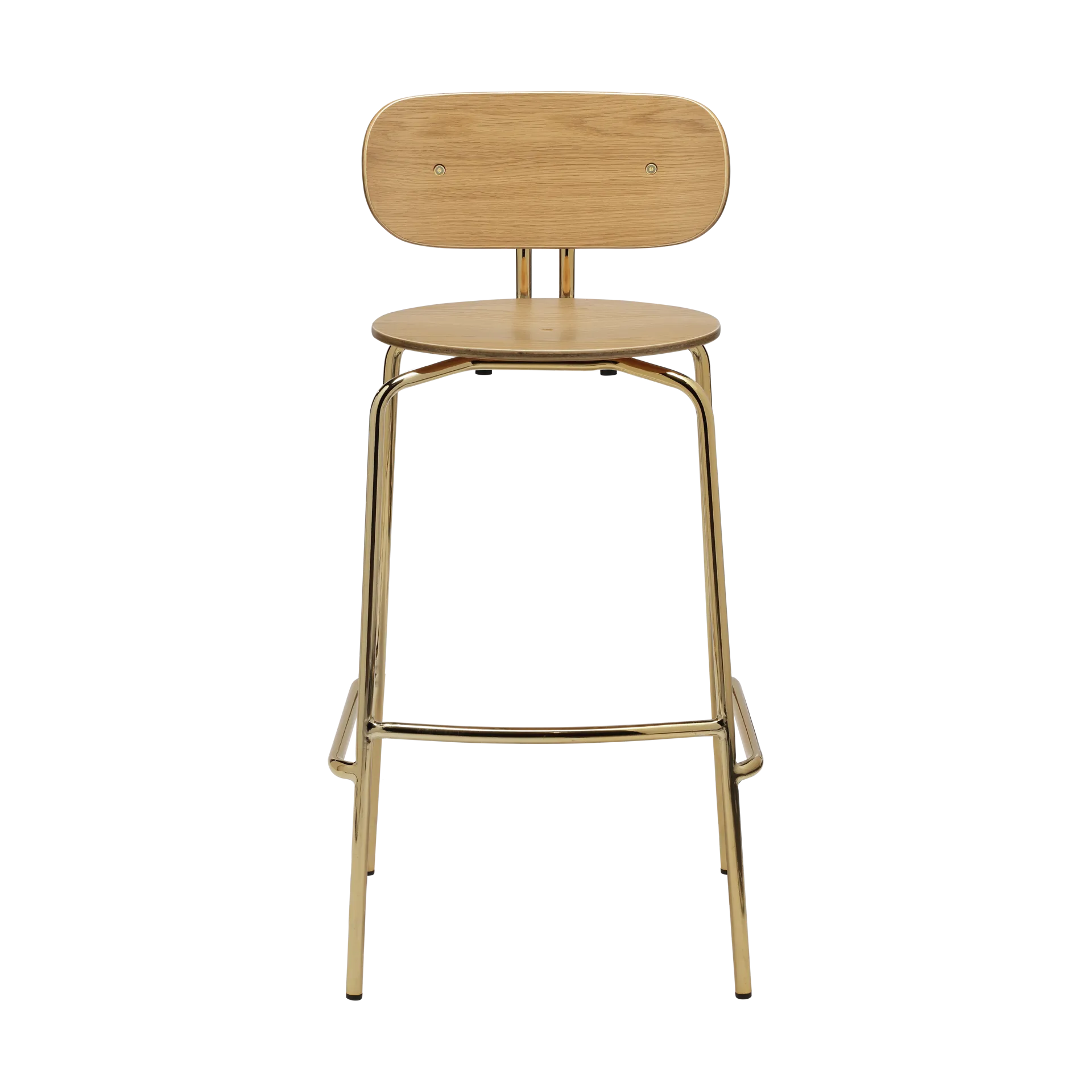 Curious 好奇系列吧台 stool 75cm, 橡木配黄铜色 Umage