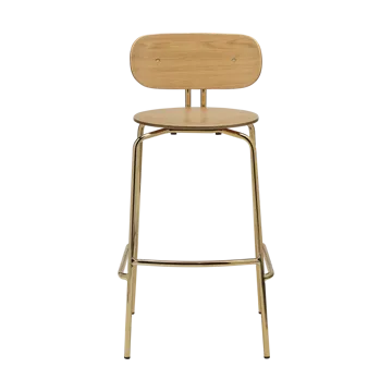 Curious 好奇系列吧台 stool 75cm - 橡木配黄铜色 - Umage