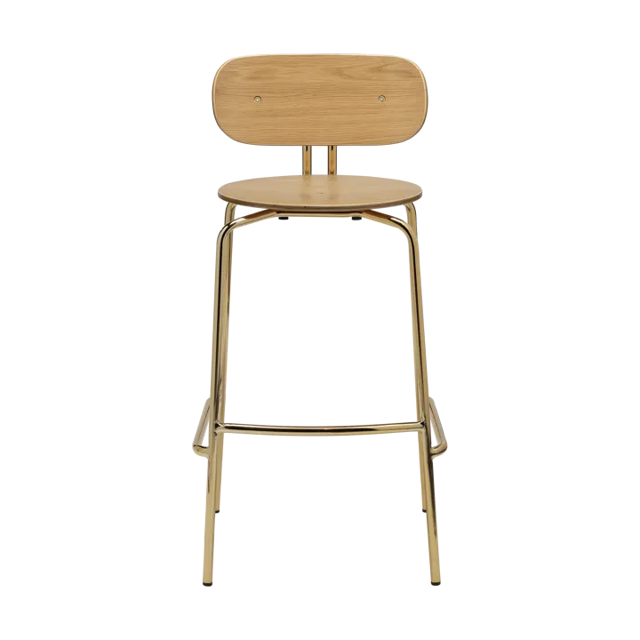 Curious 好奇系列吧台 stool 75cm - 橡木配黄铜色 - Umage