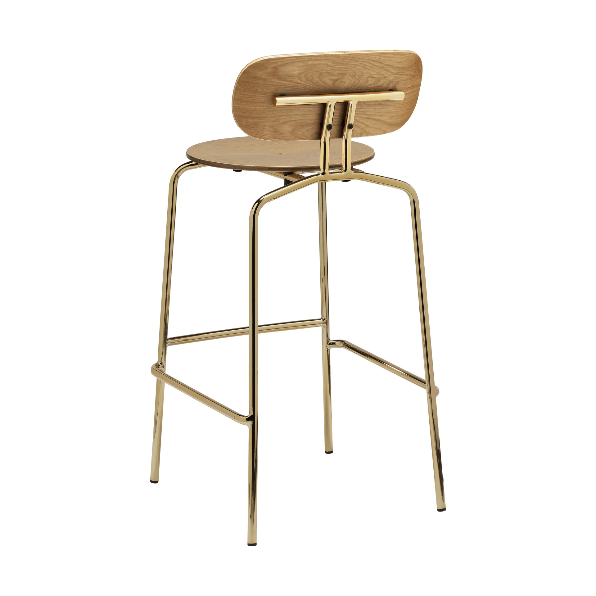 Curious 好奇系列吧台 stool 75cm, 橡木配黄铜色 Umage