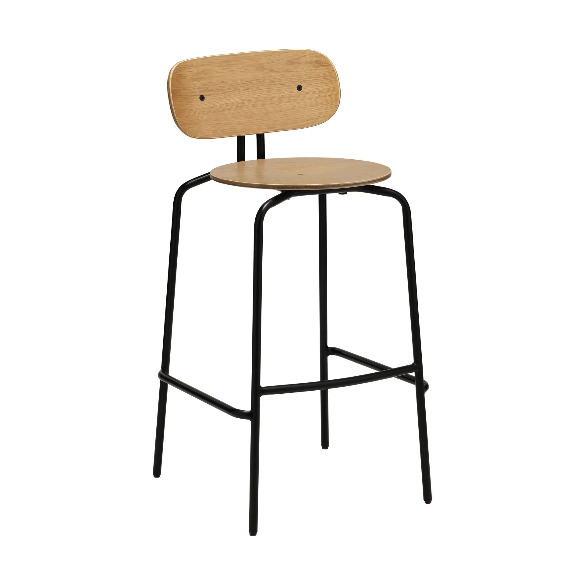 Curious 好奇系列吧台 stool 75cm, 橡木配黑色 Umage