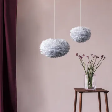 Eos 羽毛灯罩 灰色 - 微型 直径22cm - Umage