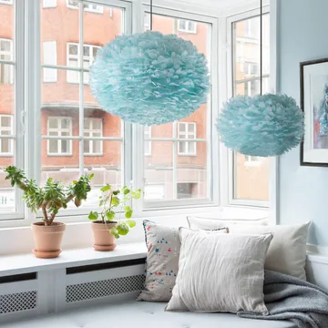 Eos 羽毛灯 浅蓝色 - 中号 直径45cm - Umage