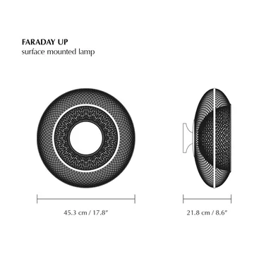 Faraday Up 中型吸顶灯 - 拉丝黄铜 - Umage