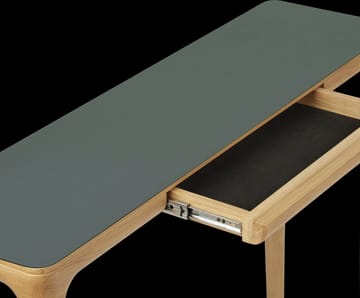Heart'n'Soul console 桌子 120 cm - 自然木色-苔藓绿 - Umage