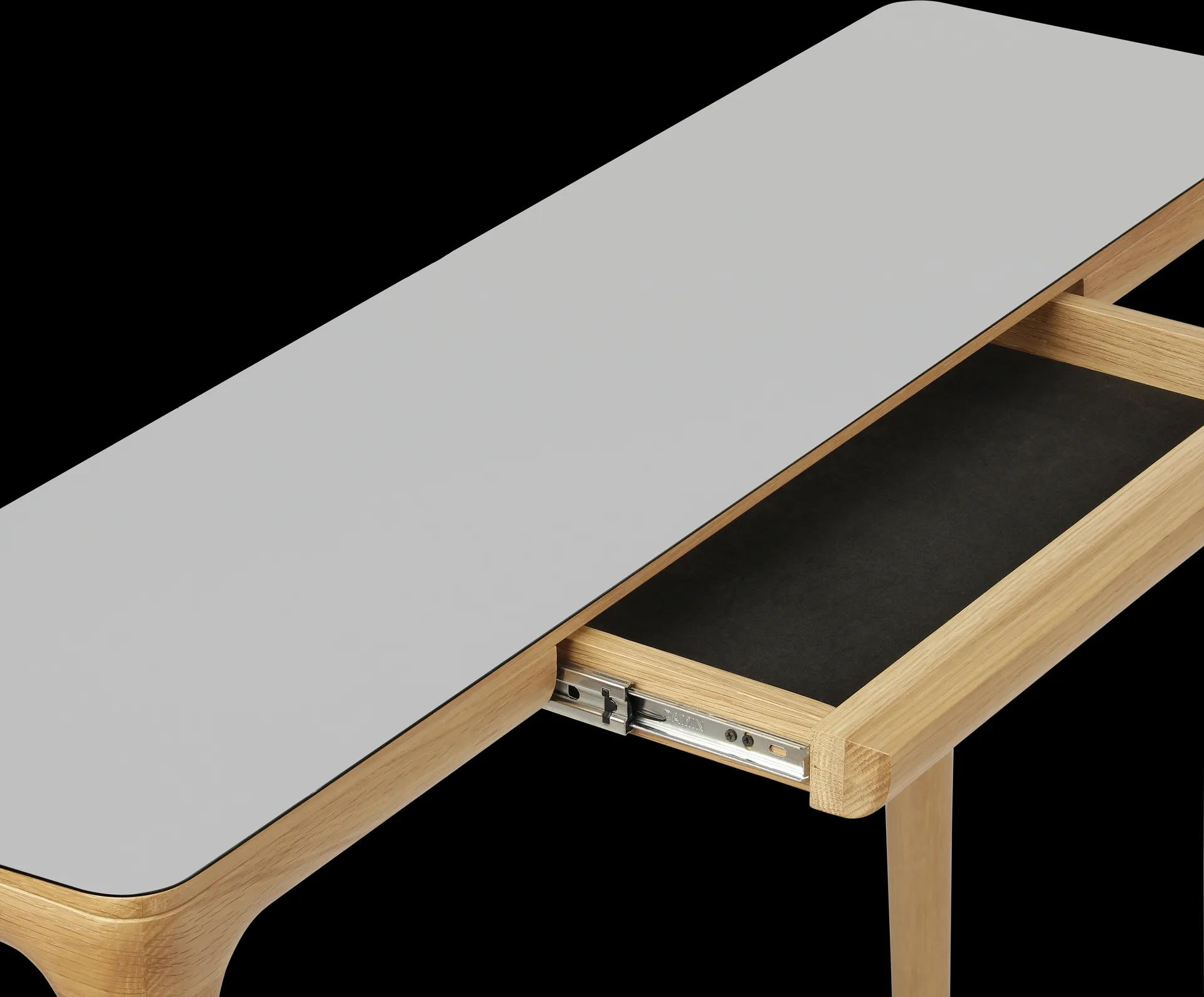 Heart'n'Soul console 桌子 120 cm, 自然木色-cloud 灰色 Umage