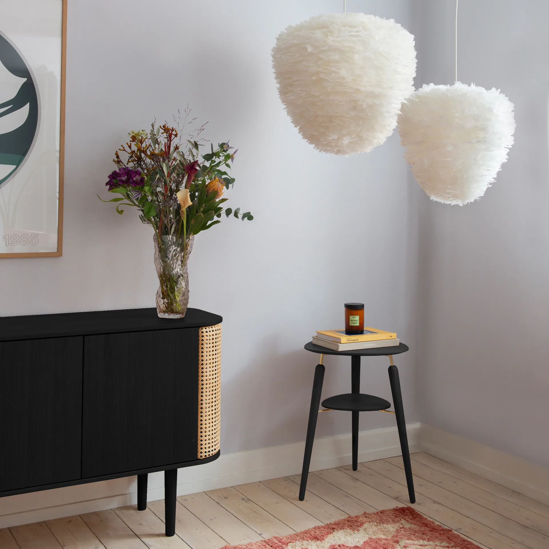 My Spot sido 桌子, 黑色 oak-brass Umage