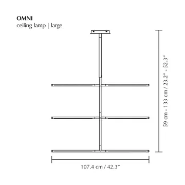 Omni 吊灯 吊灯 大 - 黄铜 - Umage