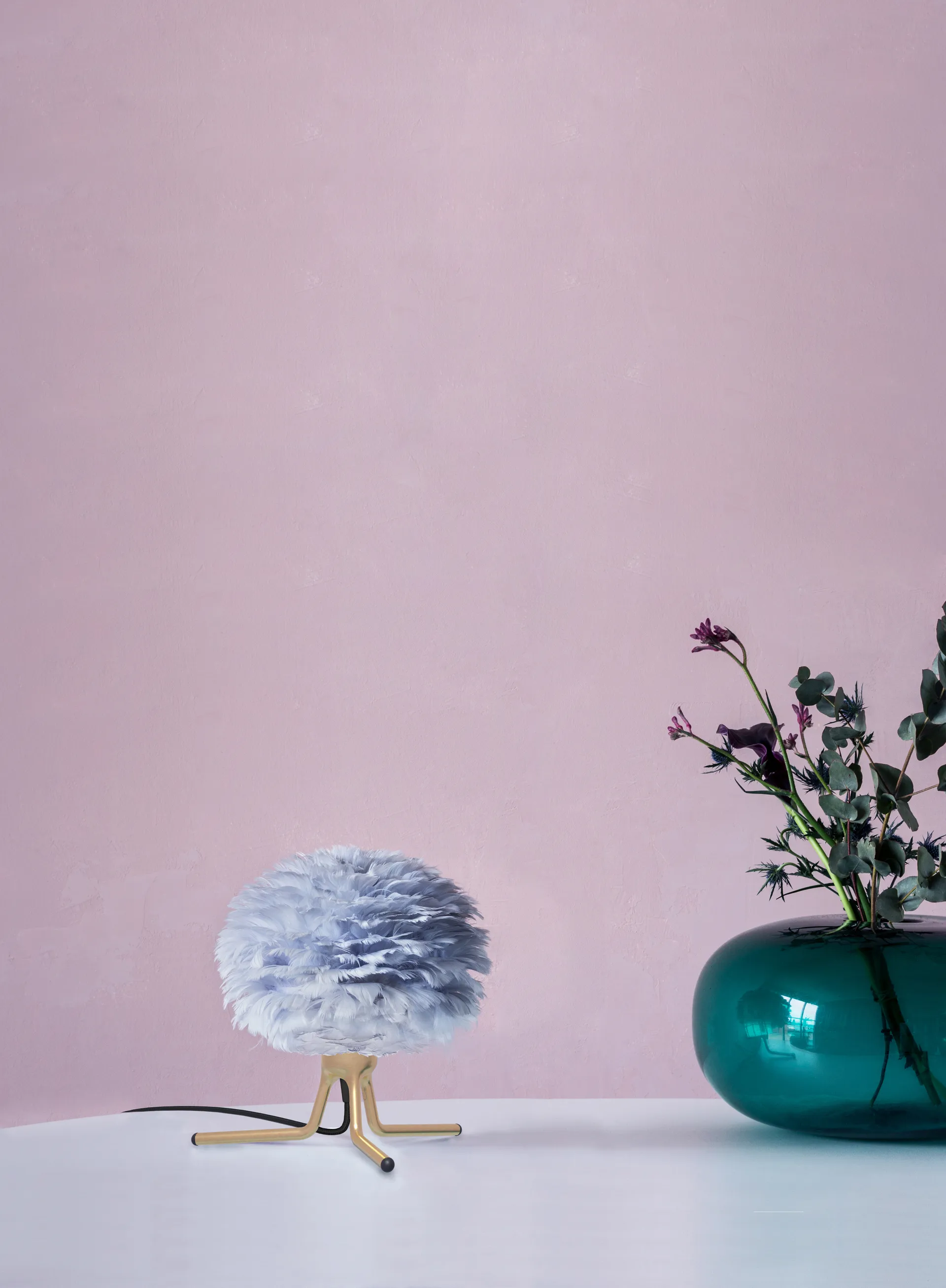 Tripod base 灯 stand, Brushed brass Umage