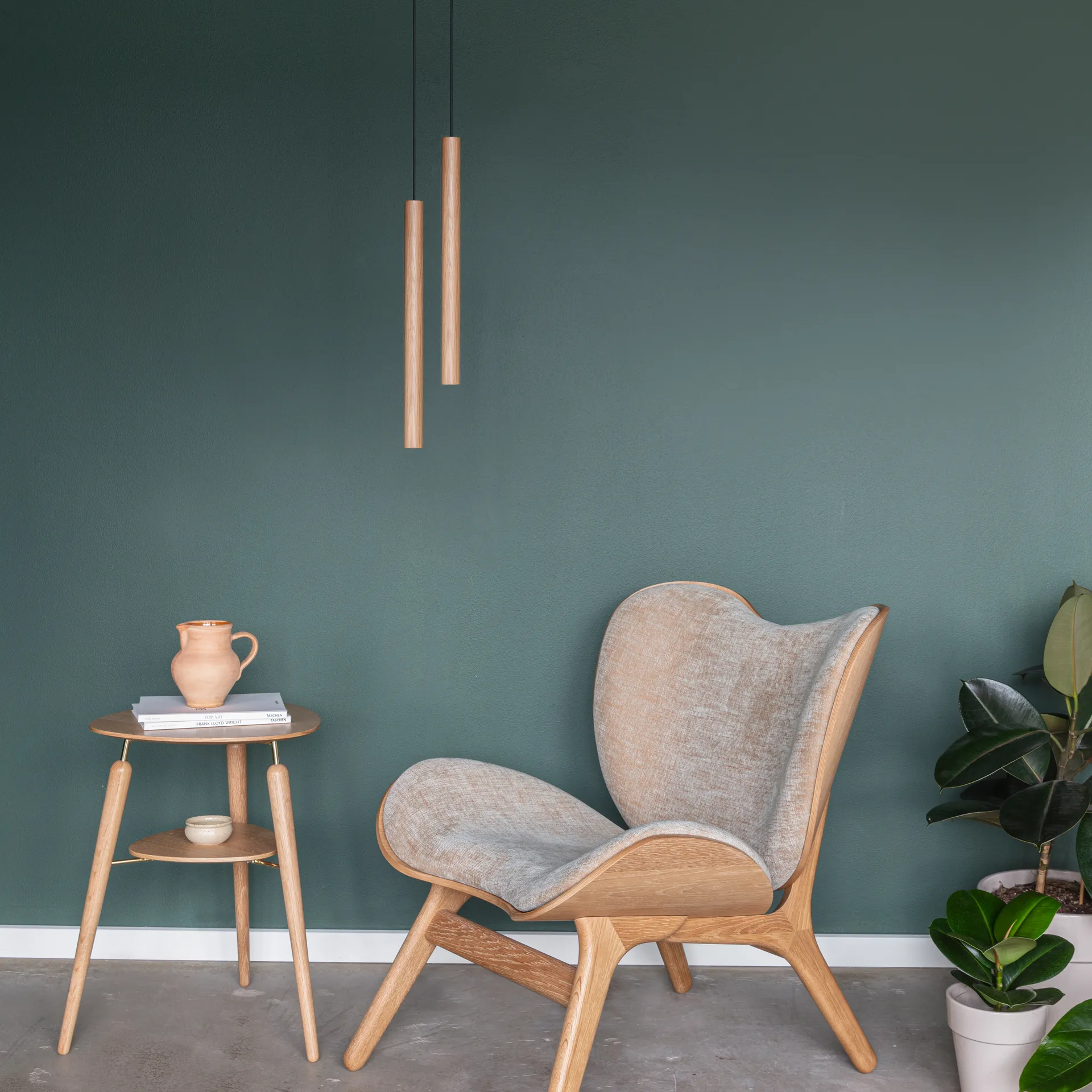 Umage Chimes Tall 灯 44 cm, oak Umage