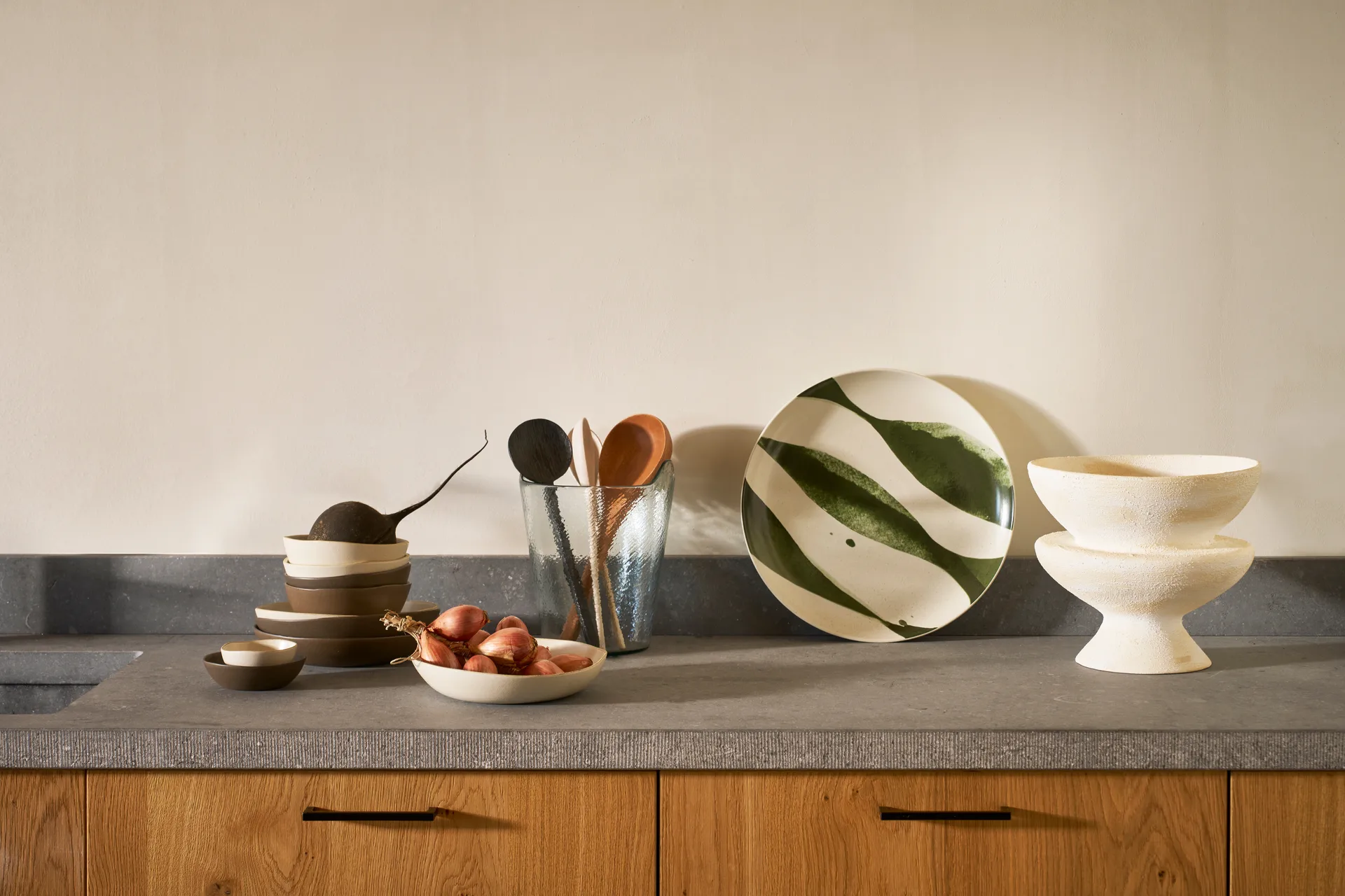 Aalto 碗 Ø35 cm, 白色-绿色 URBAN NATURE CULTURE