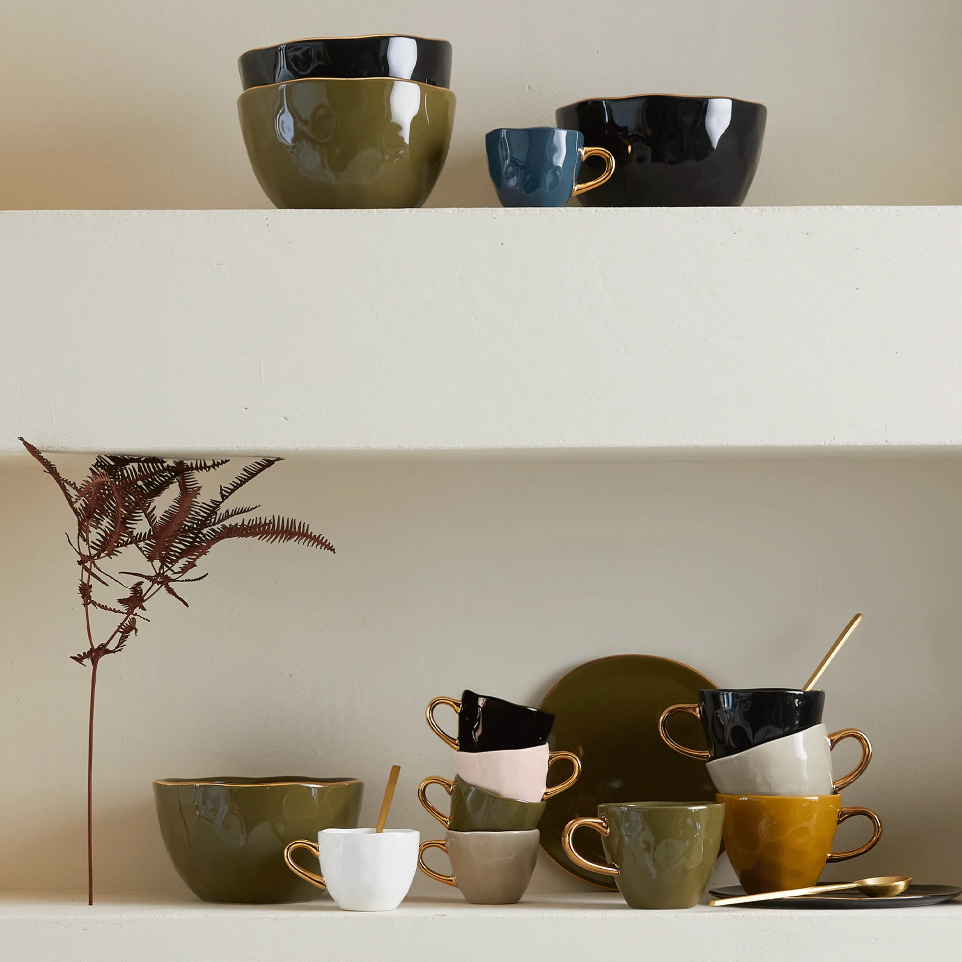 Good Morning 咖啡杯 mini 17.5 cl, Fir 绿色 URBAN NATURE CULTURE