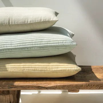 Heavy Ribcord cushion 50x50 cm - Sea foam - URBAN NATURE CULTURE